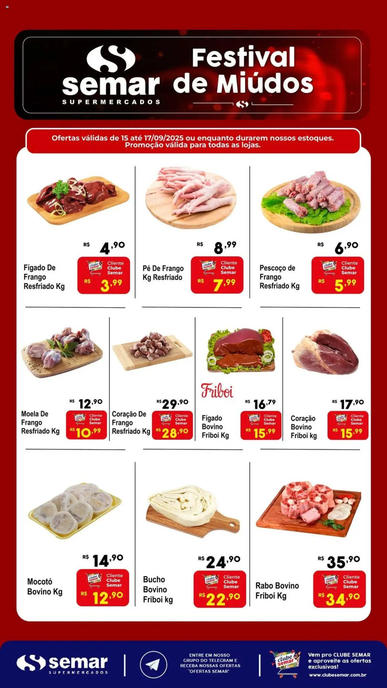Semar Supermercado Folheto - válido de 15.09.2025 | Página: 1 | Produtos: Moela, Frango