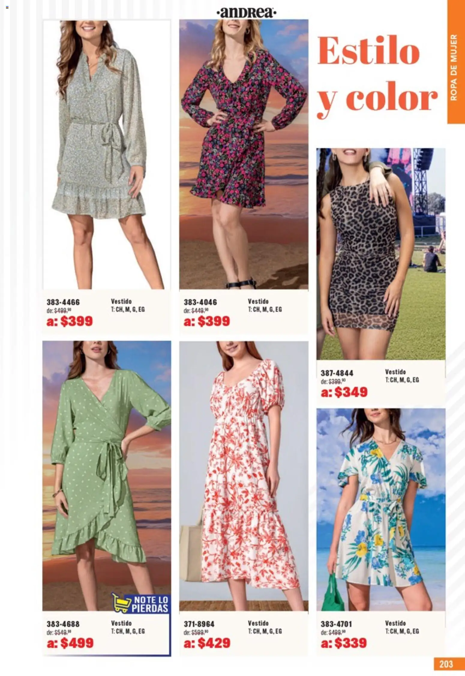 Nuevas ofertas de Andrea válidas en toda la República Mexicana desde el 05.04.2026. ¡Encuentra las mejores ofertas en Andrea catálogo Outlet! | Página: 203 | Productos: Ropa, Vestido