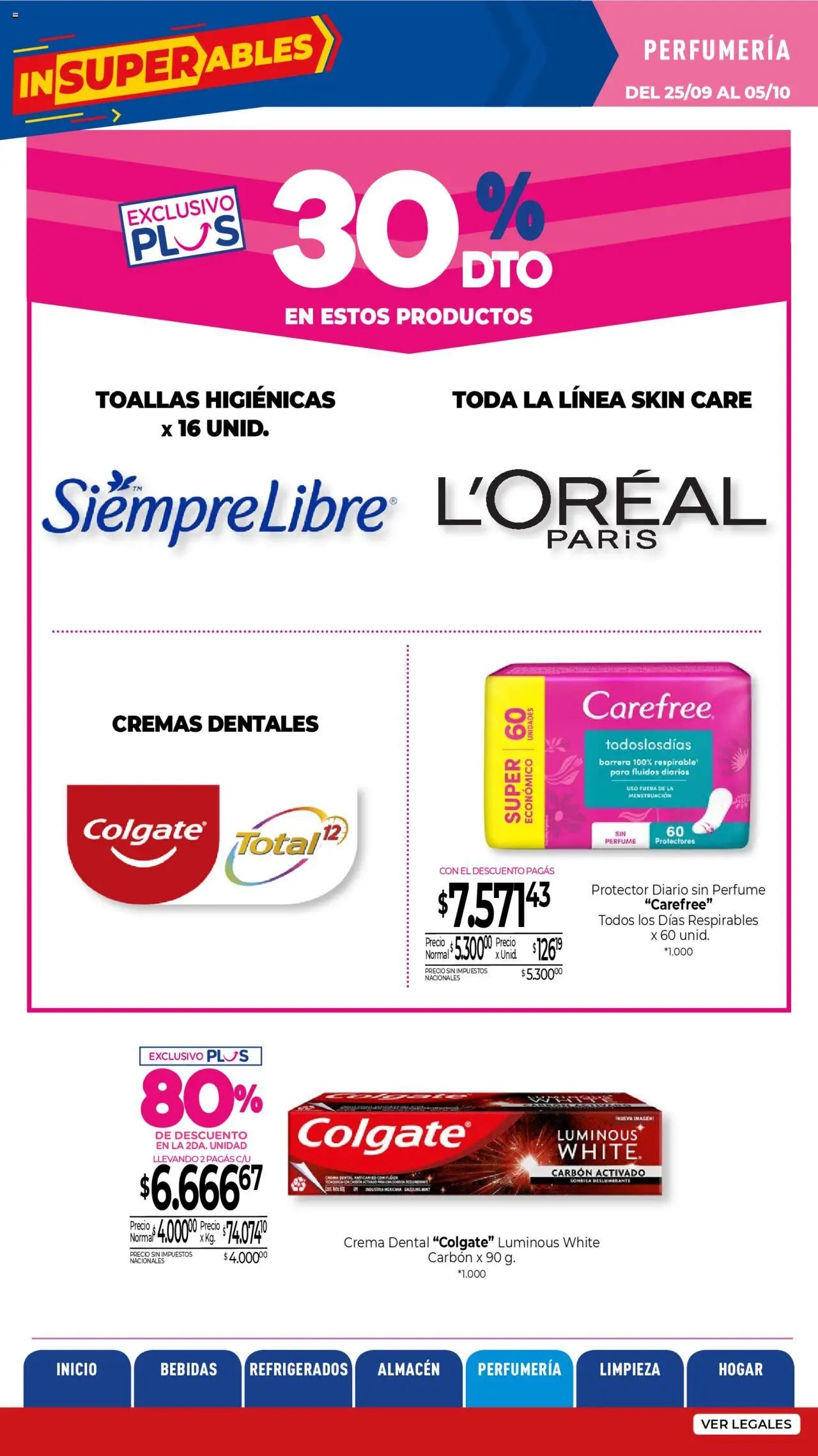 La Anonima catálogo │ válido desde el 25.09.2025 | Página: 28 | Productos: Toallas, Perfume, Crema
