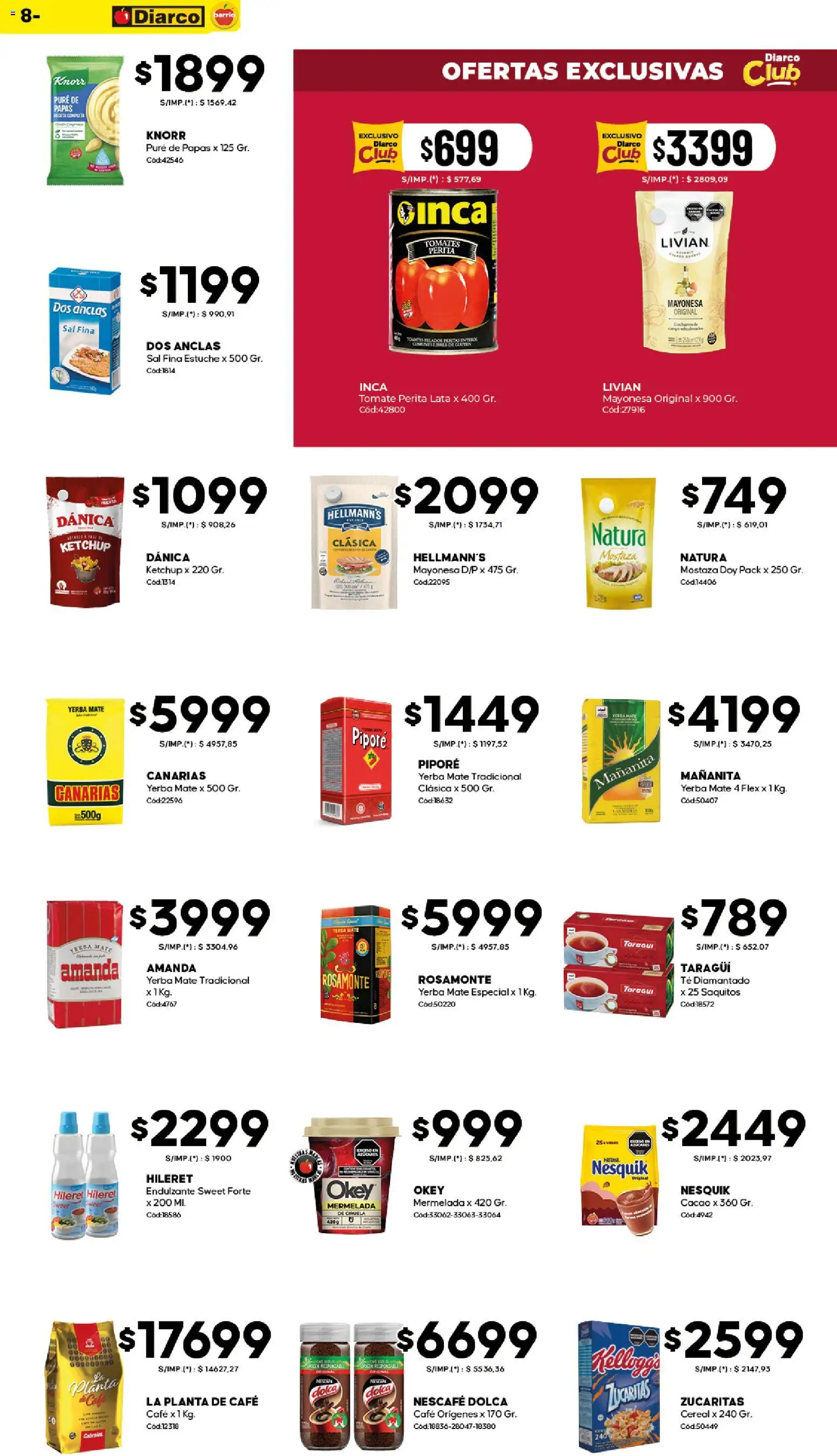 Diarco - Ofertas Diarco Barrio │ válido desde el 19.01.2026 | Página: 8