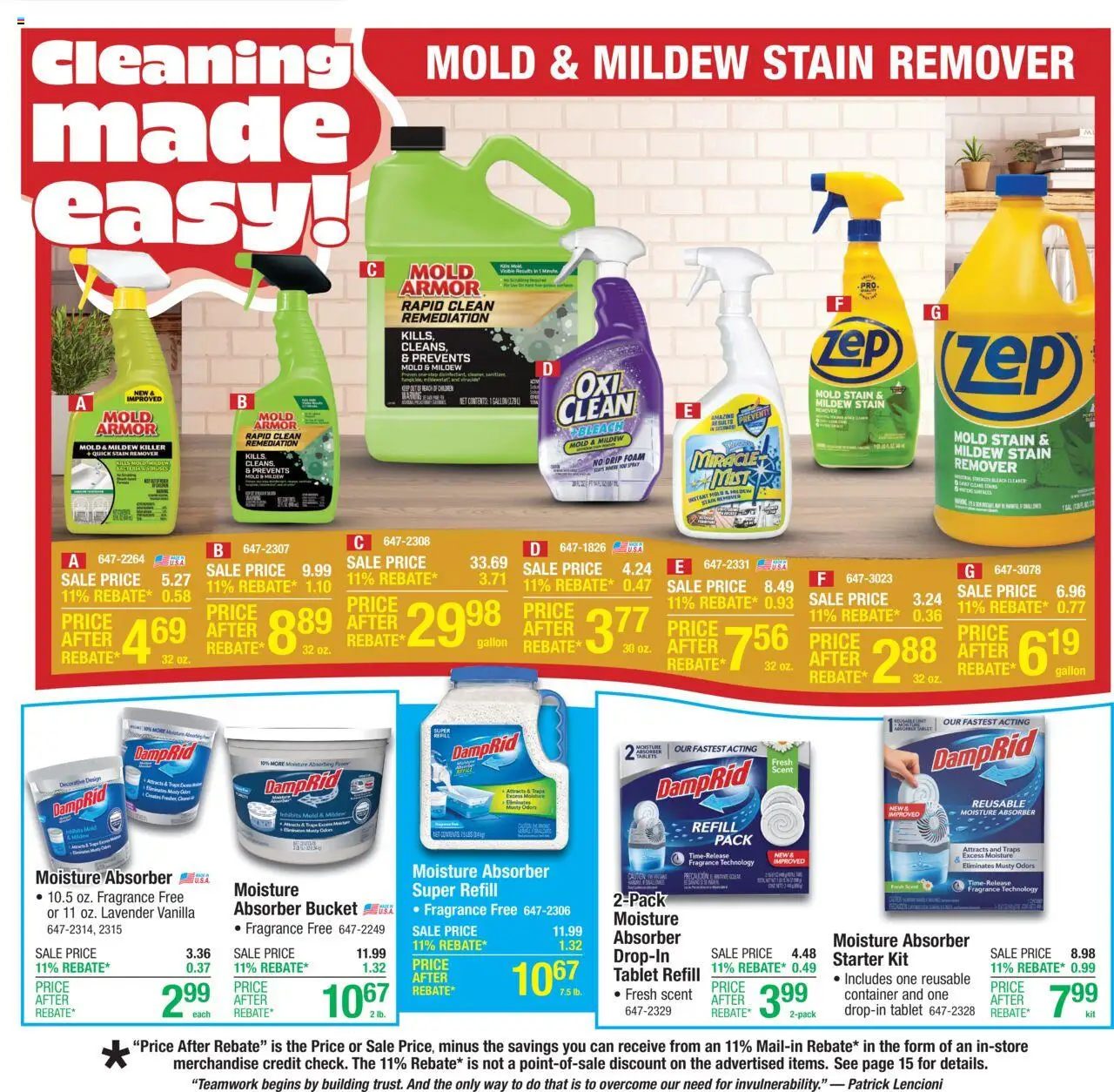 Menards Weekly Ad - valid from 25.06.2025 | Page: 4 | Products: Fragrance, Stain remover, Starter, Tablet