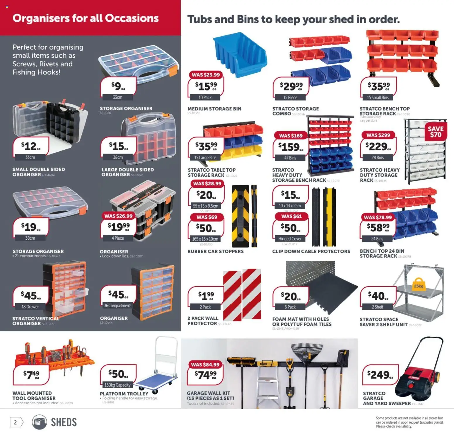 Stratco catalogue - valid from 12.12.2025 | Page: 2 | Products: Shelf, Drawer, Clip, Cable