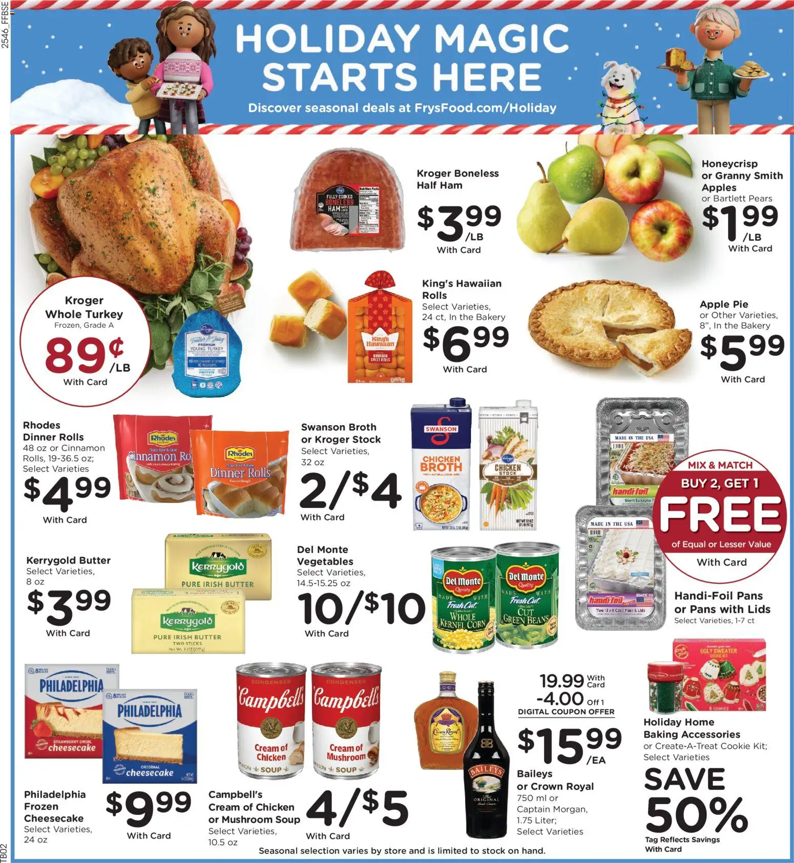 Fry's Food Weekly Ad - valid from 17.12.2025 | Page: 4 | Products: Corn, Sweater, Cream, Apple Pie