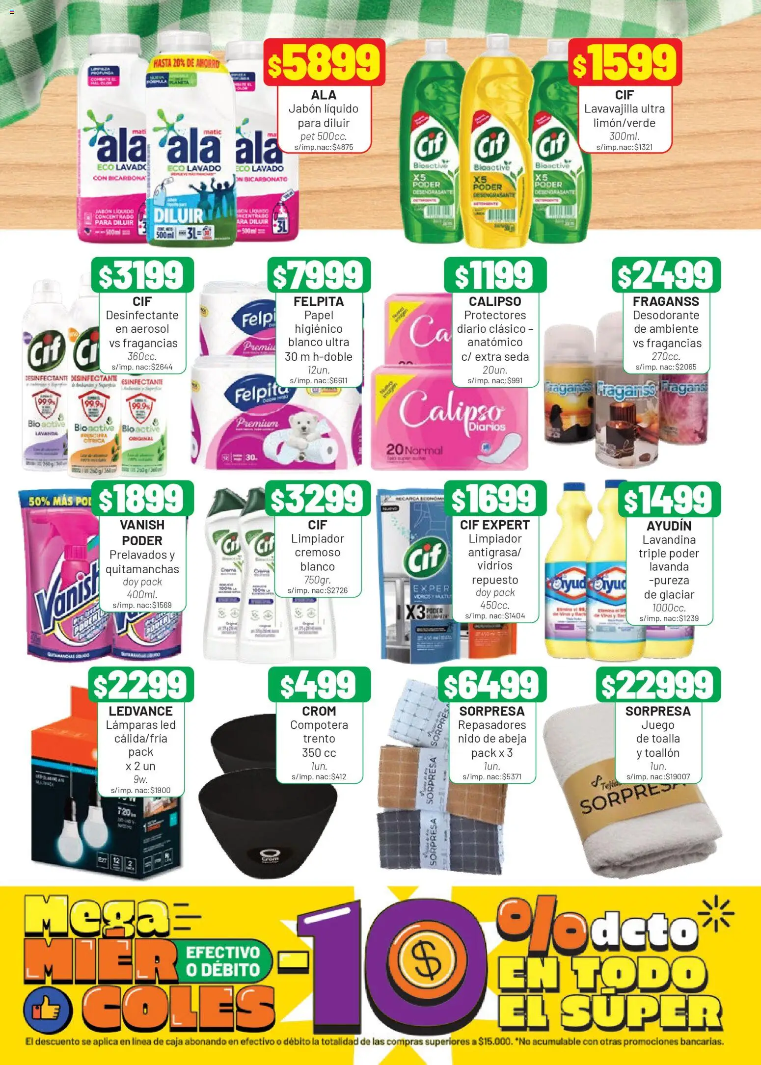 Almacor catálogo │ válido desde el 09.04.2026 | Página: 8 | Productos: Desinfectante, Lavandina, Jabón líquido, Jabón