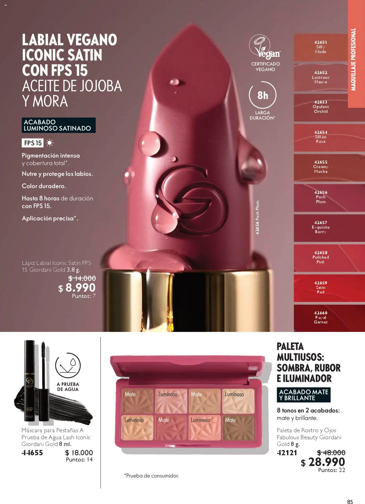Oriflame catálogo │ válido desde el 07.03.2026 | Página: 93 | Productos: Mate, Lápiz labial, Labial, Aceite