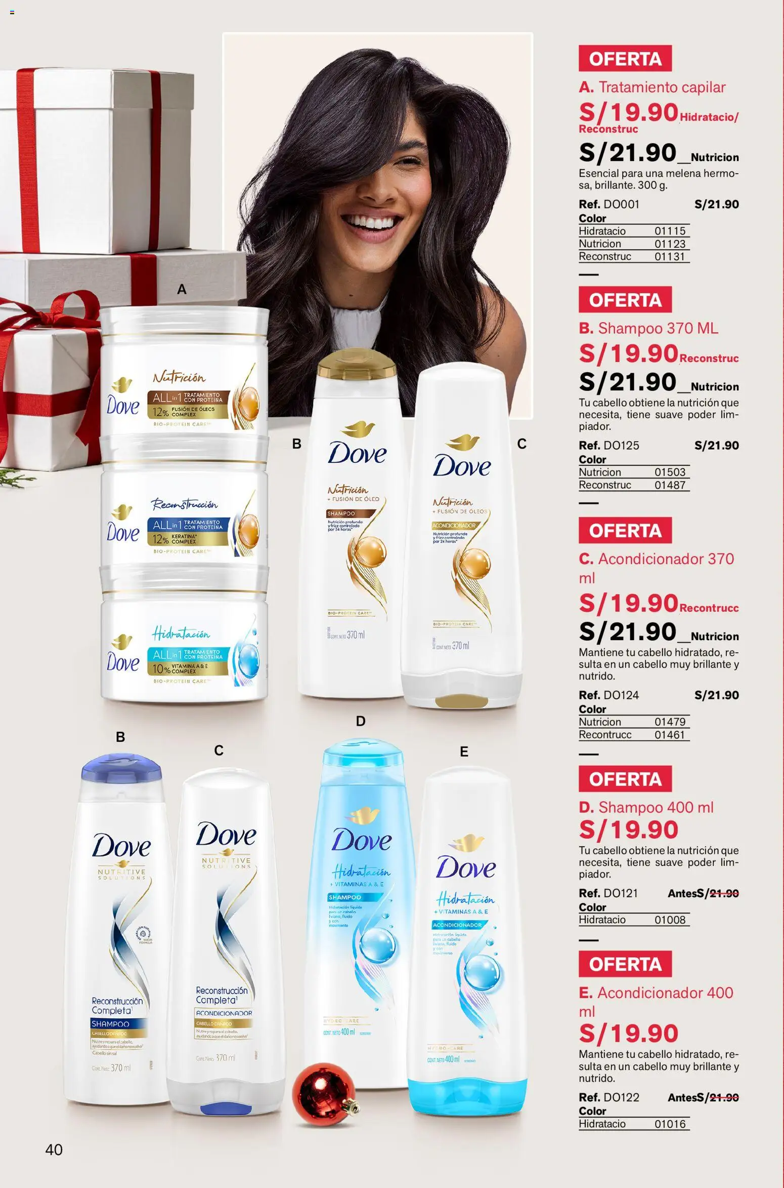 Catálogo Leonisa válido desde 05.12.2025 | Página: 40 | Productos: Shampoo, Acondicionador