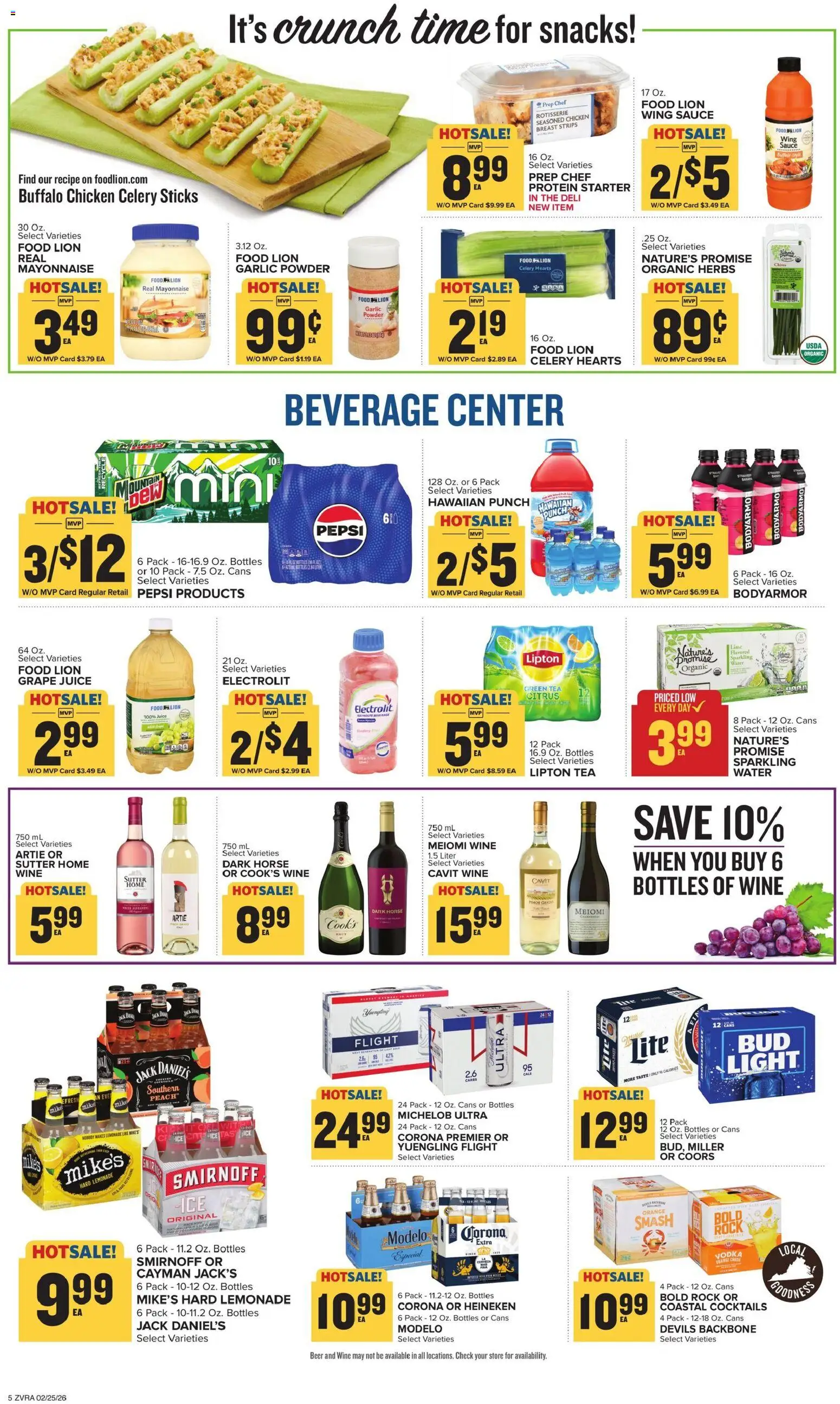 Food Lion Weekly Ad - valid from 25.02.2026 | Page: 10 | Products: Powder, Juice, Tea, Starter