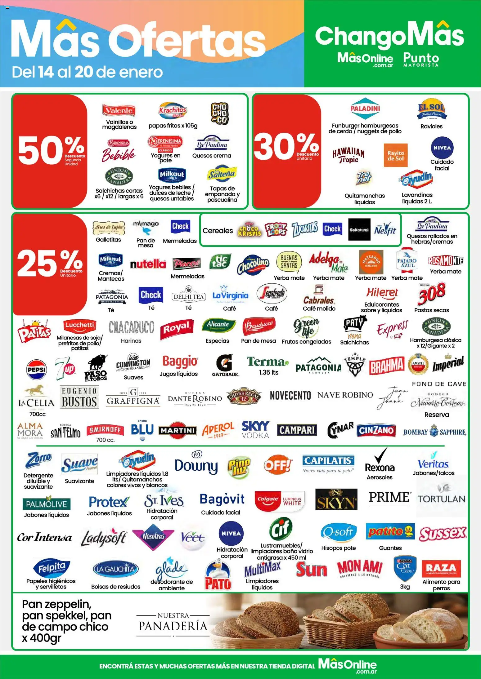 Punto Mayorista catálogo │ válido desde el 14.01.2026 | Página: 3 | Productos: Antigrasa, Servilletas, Baño, Leche