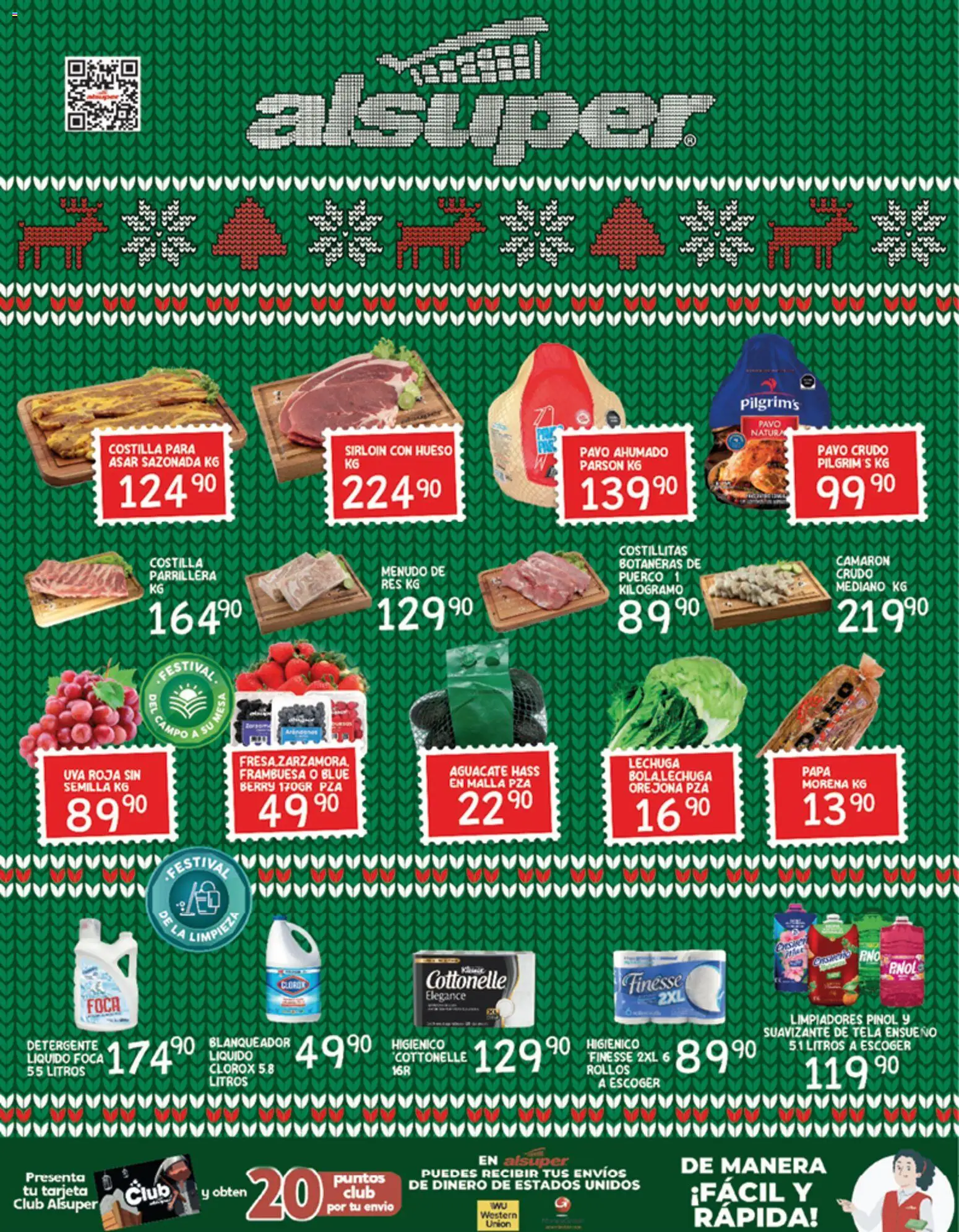 Nuevas ofertas de Alsuper válidas en toda la República Mexicana desde el 26.12.2025. ¡Encuentra las mejores ofertas en Alsuper folleto Zacatecas! | Página: 8 | Productos: Detergente, Uva, Res, Malla