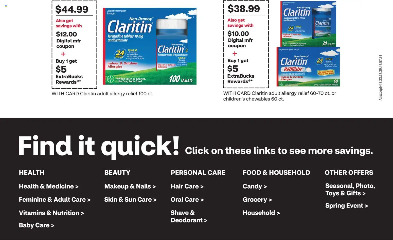 CVS Pharmacy Weekly Ad - NJ - valid from 12.04.2026 | Page: 5 | Products: Deodorant, Water
