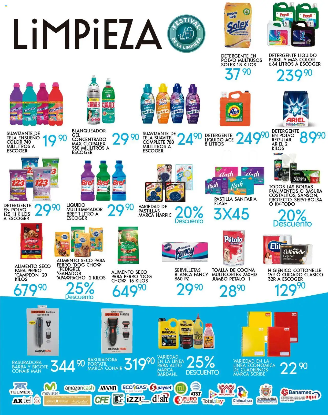 Nuevas ofertas de Alsuper válidas en toda la República Mexicana desde el 23.09.2025. ¡Encuentra las mejores ofertas en Alsuper - Folleto! | Página: 5 | Productos: Limpiador, Toalla, Rasuradora, Bowl
