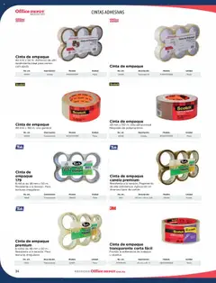 Vista previa de Office Depot catálogo 2025, nuevo folleto de la tienda, válido en México a partir del 09.01.2025 | Página: 36 | Productos: Pegamento, Café, Cinta