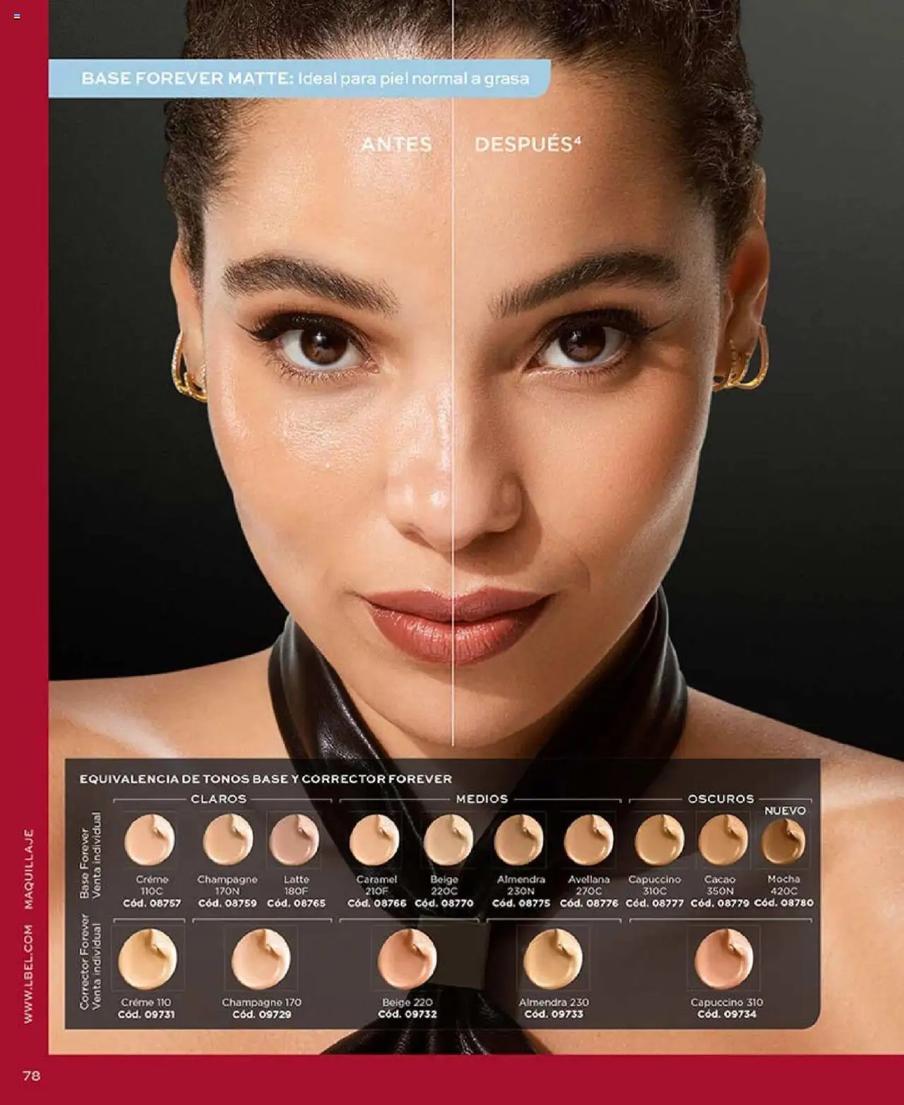 Catálogo L'Bel Campaña 17 │ válido desde el 14.10.2025 | Página: 78 | Productos: Almendra, Cacao, Maquillaje, Base