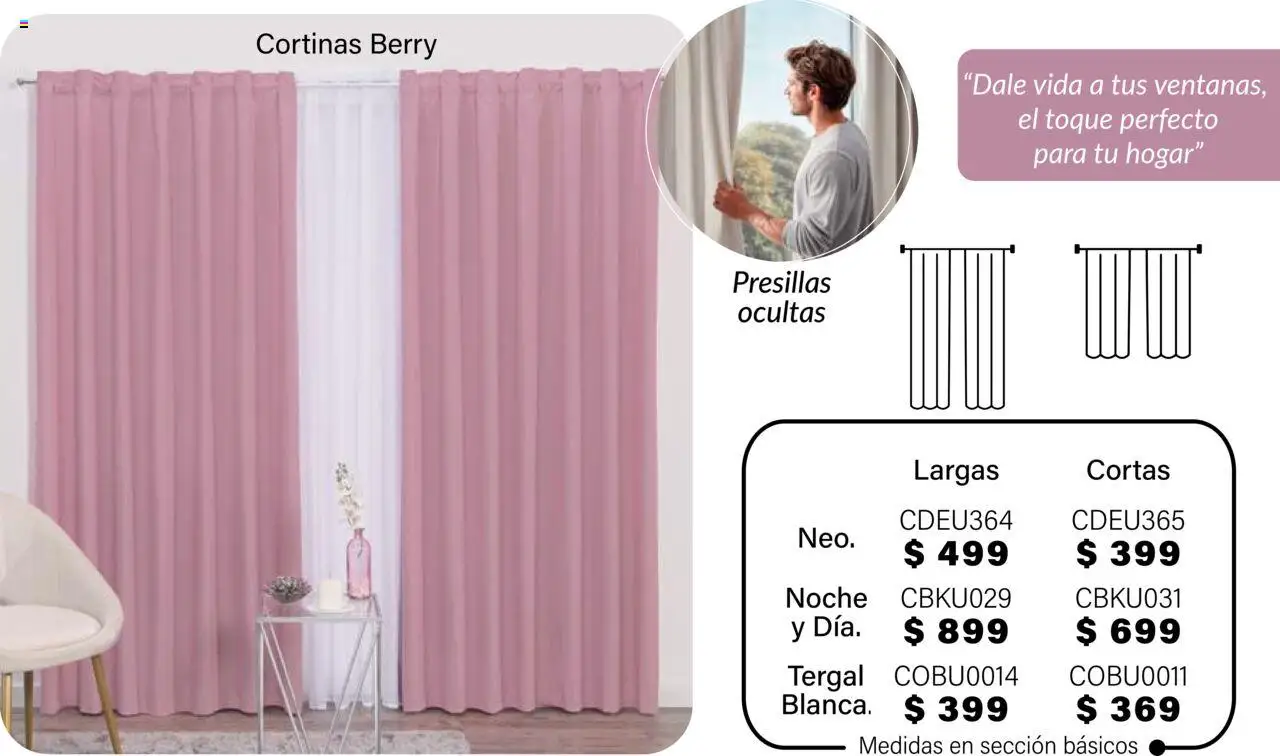 Nuevas ofertas de Colchas Concord válidas en toda la República Mexicana desde el 01.08.2025. ¡Encuentra las mejores ofertas en Colchas Concord - Catálogo! | Página: 252 | Productos: Cortinas