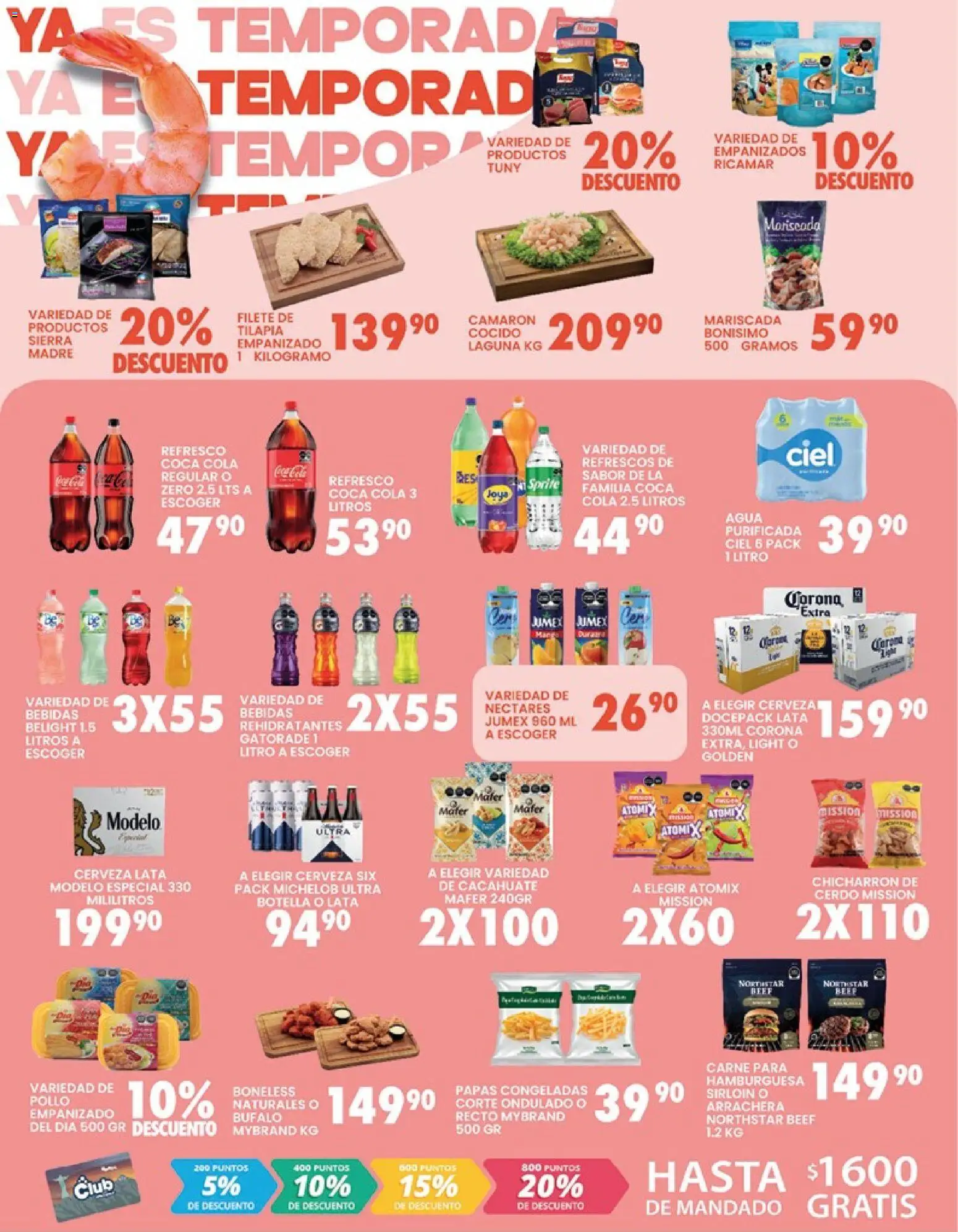 Nuevas ofertas de Alsuper válidas en toda la República Mexicana desde el 31.03.2026. ¡Encuentra las mejores ofertas en Alsuper folleto Torreon! | Página: 2 | Productos: Refresco, Cacahuate, Cerveza, Botella