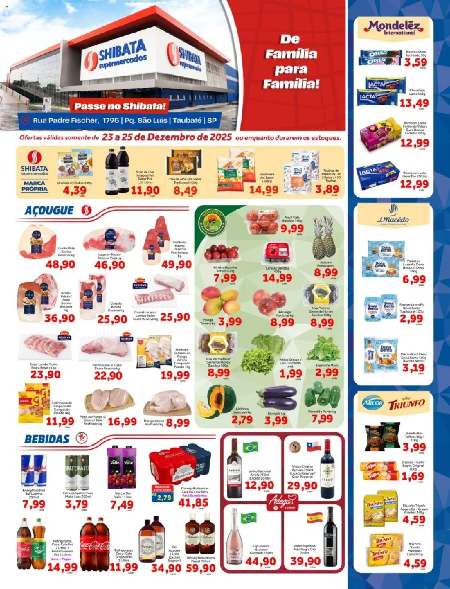 Shibata Folheto - válido de 23.12.2025 | Página: 1 | Produtos: Fanta, Granola, Lasanha, Bandeja