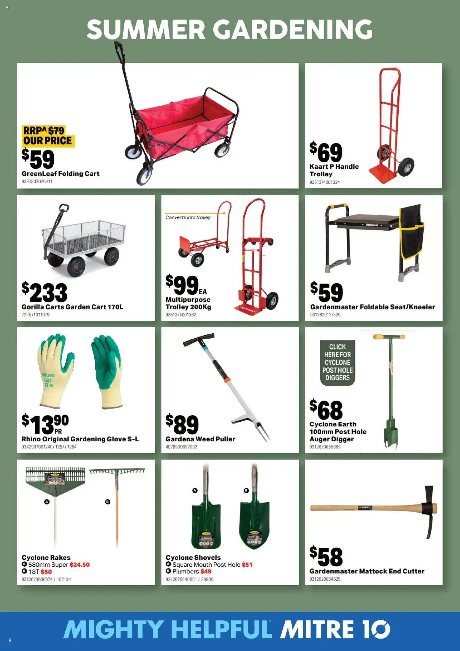 Mitre 10 catalogue - valid from 07.01.2026 | Page: 8 | Products: Cart, Weed, Cutter, Multipurpose