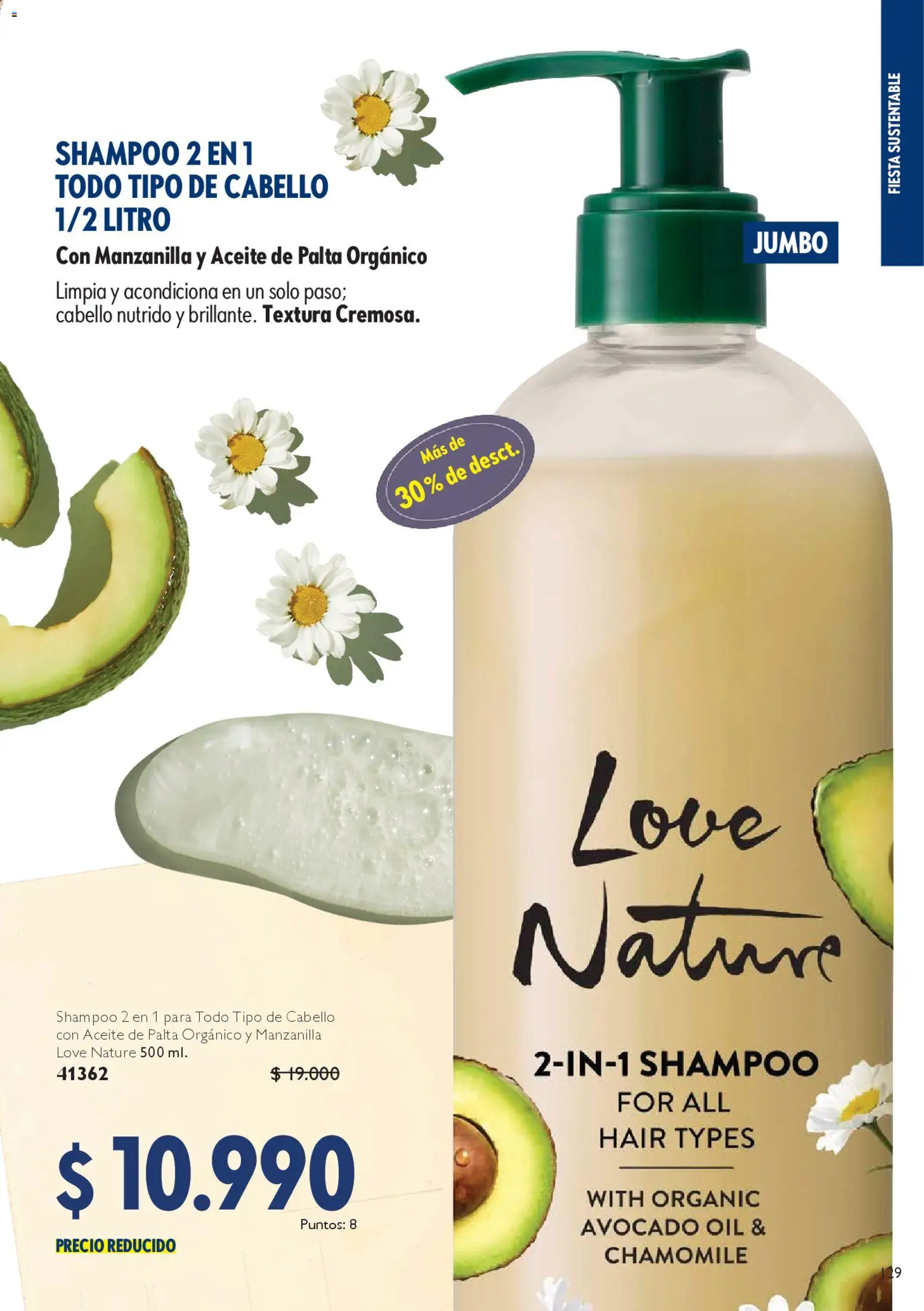 Oriflame catálogo │ válido desde el 14.02.2026 | Página: 129 | Productos: Palta, Shampoo, Aceite