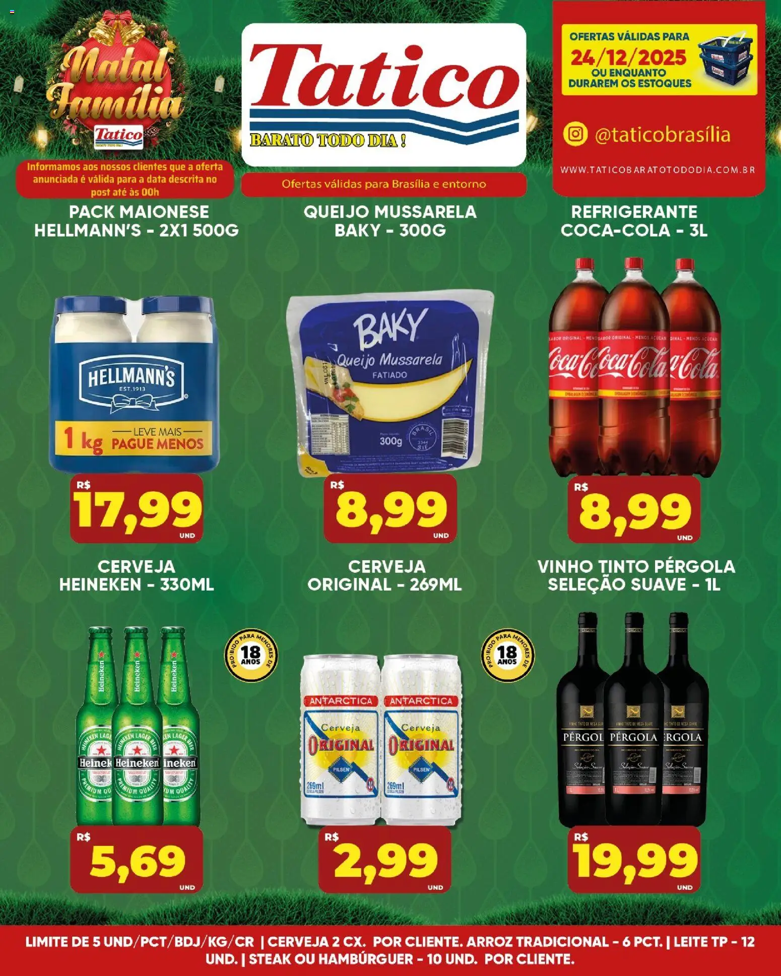 Tatico Folheto - válido de 24.12.2025 | Página: 35 | Produtos: Cola, Hambúrguer, Pá, Mussarela