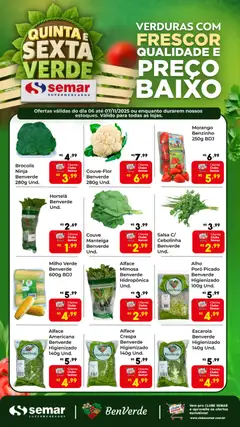Semar Supermercado - Ofertas BenVerde - Pré-Visualização do folheto da loja Semar Supermercado, válido de 06.11.2025 | Página: 1