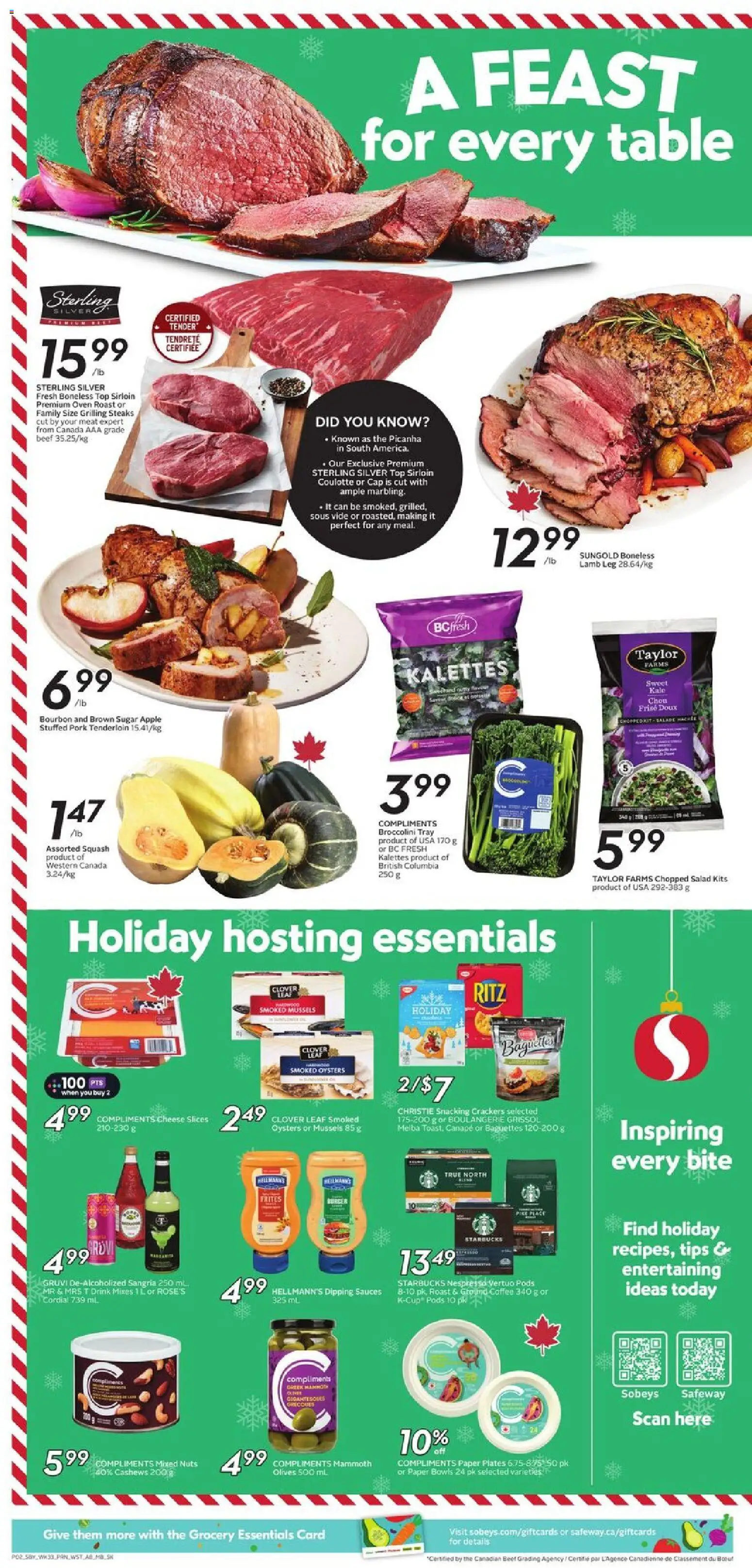 Safeway flyer valid from 11.12.2025 | Page: 5 | Products: Bourbon, Nuts, Cap, Coffee