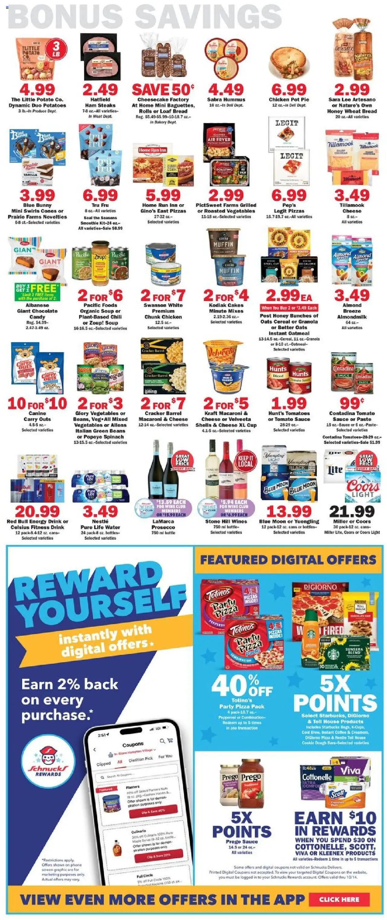 Schnucks Weekly Print Ad - MO - valid from 08.10.2025 | Page: 5 | Products: Bakery, Bread, Ham, Cheesecake