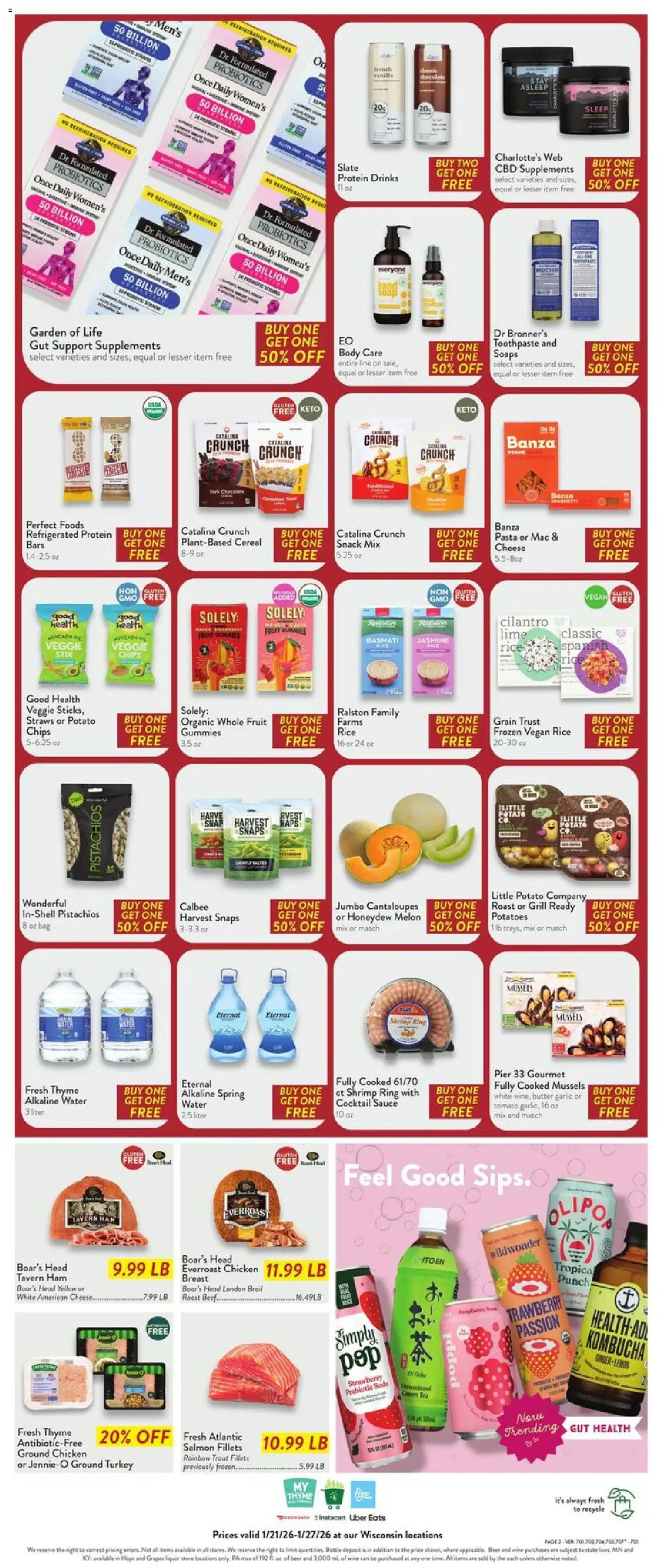 Fresh Thyme Weekly Ad - WI - valid from 21.01.2026 | Page: 5 | Products: Beer, Garlic, Lime, Melon