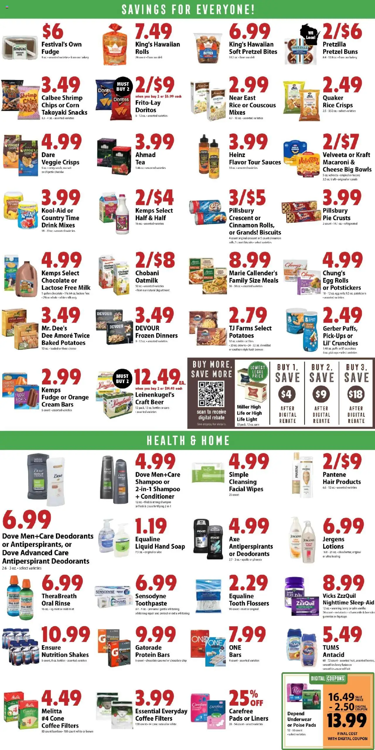 Festival Foods Weekly Ad - valid from 15.10.2025 | Page: 7 | Products: Bakery, Fusion, Shampoo, Pork