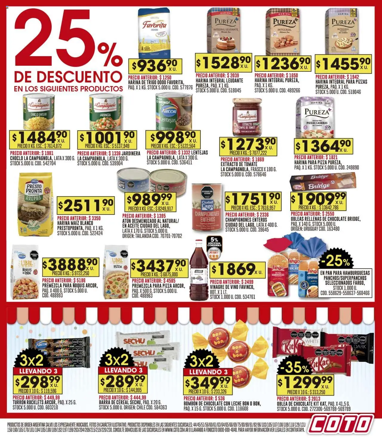 Coto ofertas │ válido desde el 11.08.2025 | Página: 11 | Productos: Vinagre, Frasco, Chocolate, Ñoquis