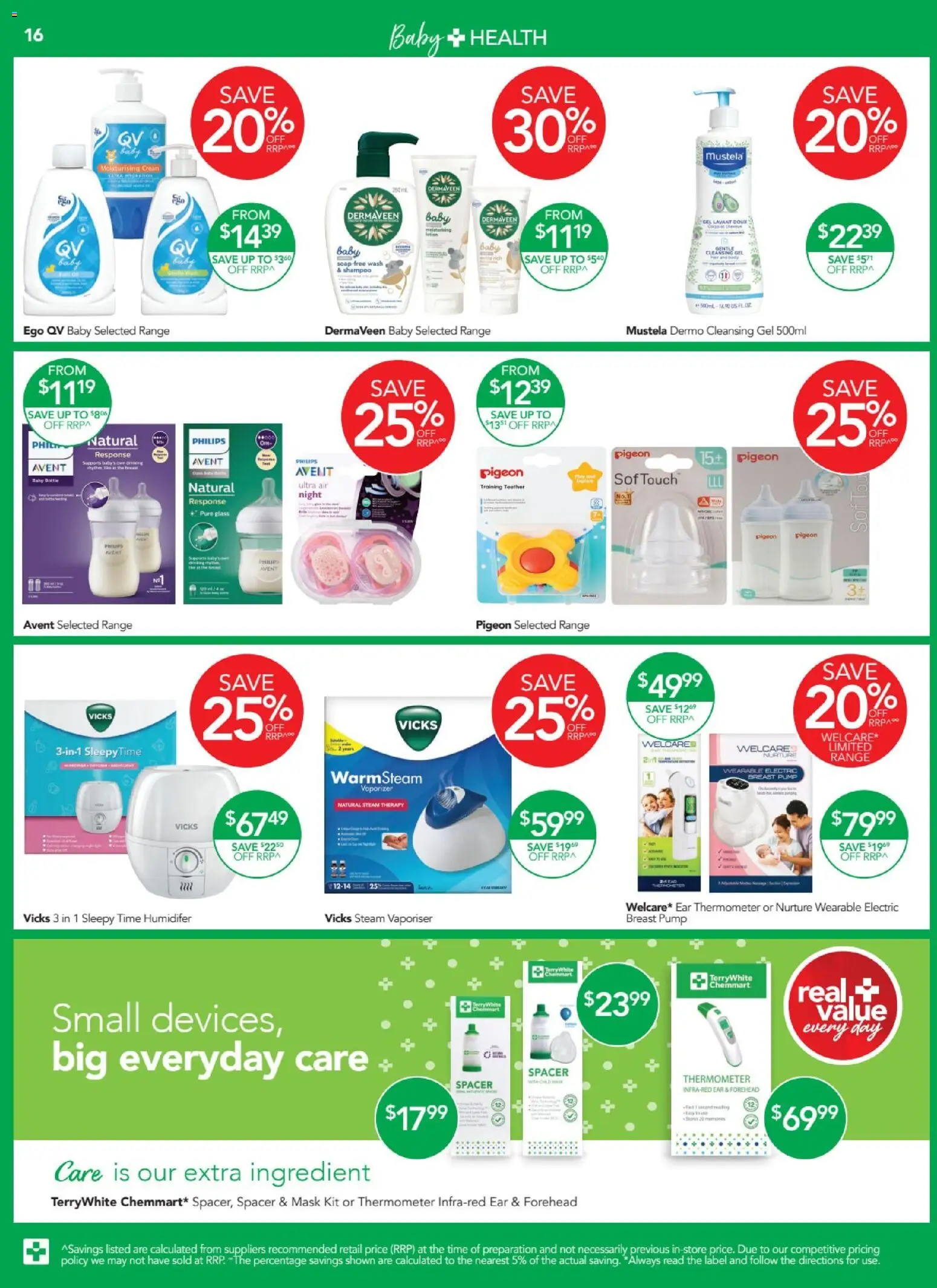 Terry White catalogue - valid from 26.03.2026 | Page: 16 | Products: Shampoo, Mask, Breast pump, Thermometer