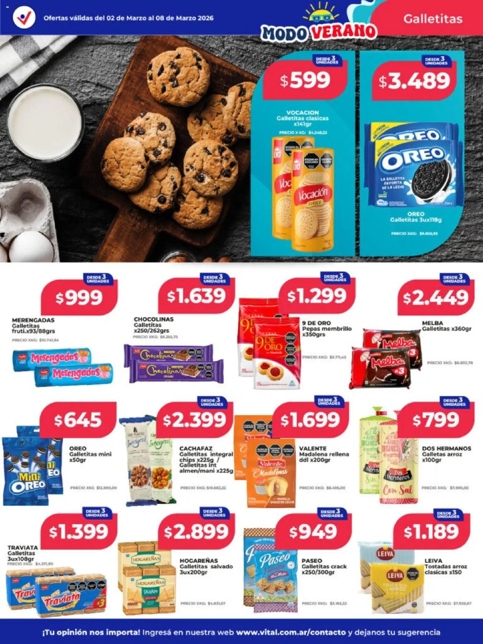 Vital - Ofertas - Mar del Plata  │ válido desde el 02.03.2026 | Página: 13 | Productos: Galletitas, Sal, Arroz, Galletas
