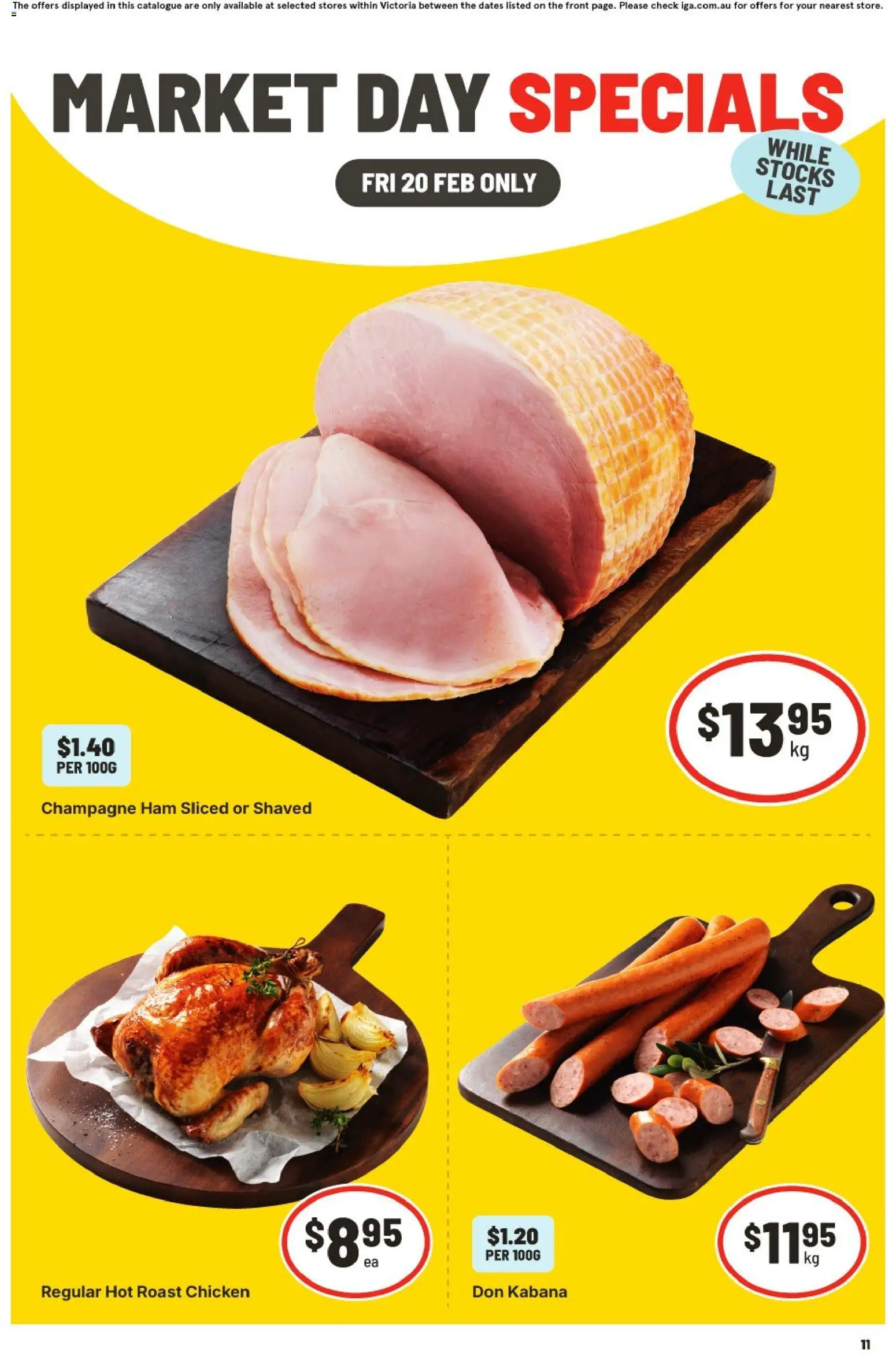 IGA catalogue - valid from 20.02.2026 | Page: 2 | Products: Ham, Chicken