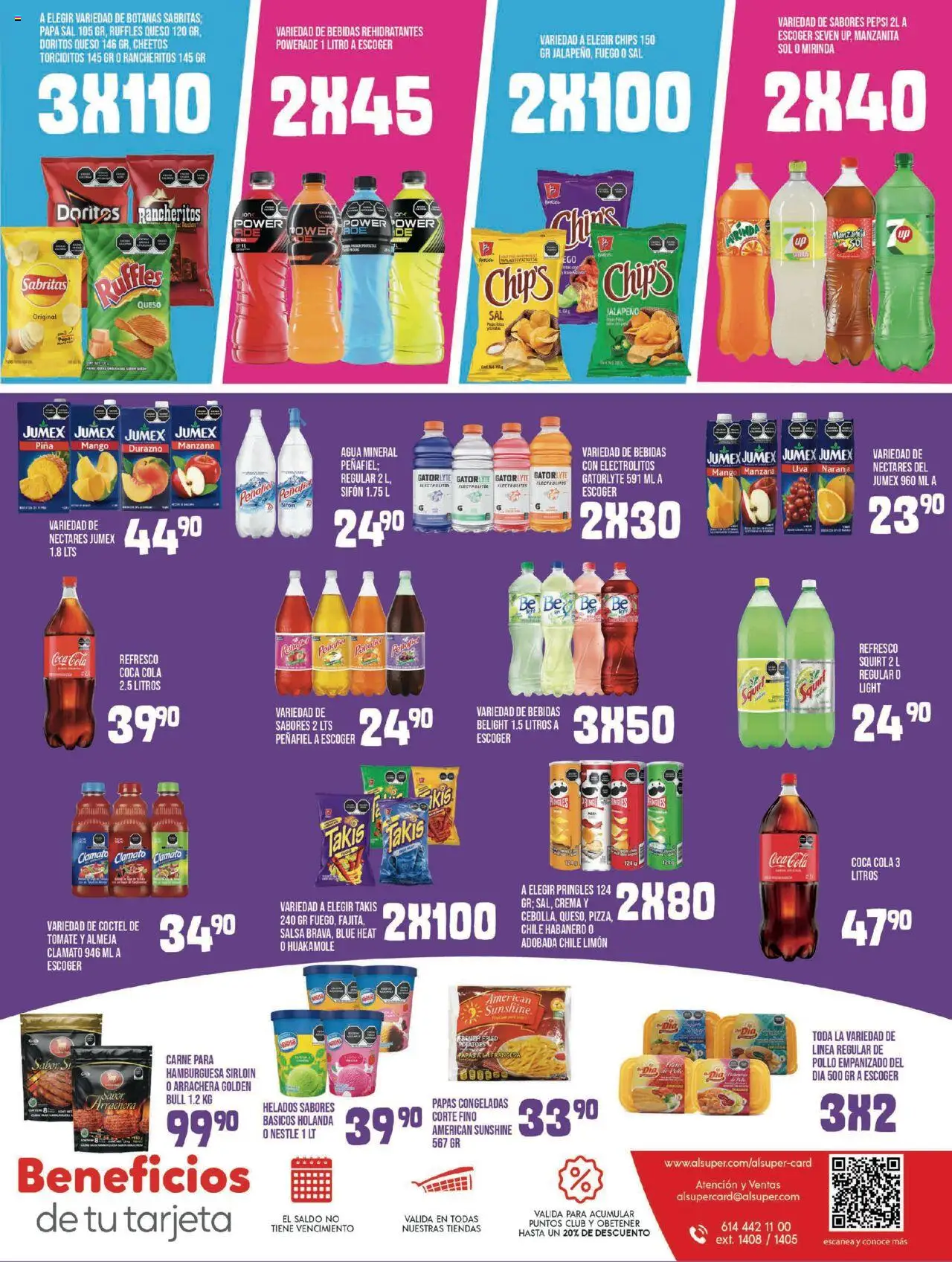 Nuevas ofertas de Alsuper válidas en toda la República Mexicana desde el 01.08.2025. ¡Encuentra las mejores ofertas en Alsuper - Folleto - Chihuahua Estado! | Página: 7 | Productos: Refresco, Crema, Manzana, Queso