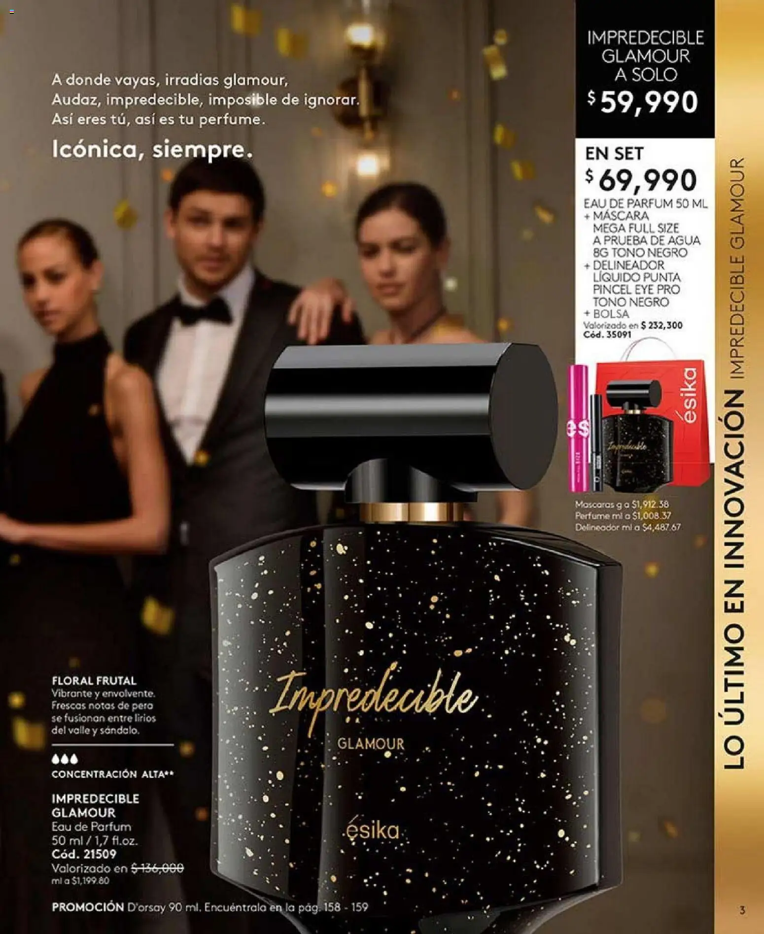 Ésika revista - valida desde el 01.01.2026 | Página: 3 | Productos: Agua, Perfume, Máscara, Delineador