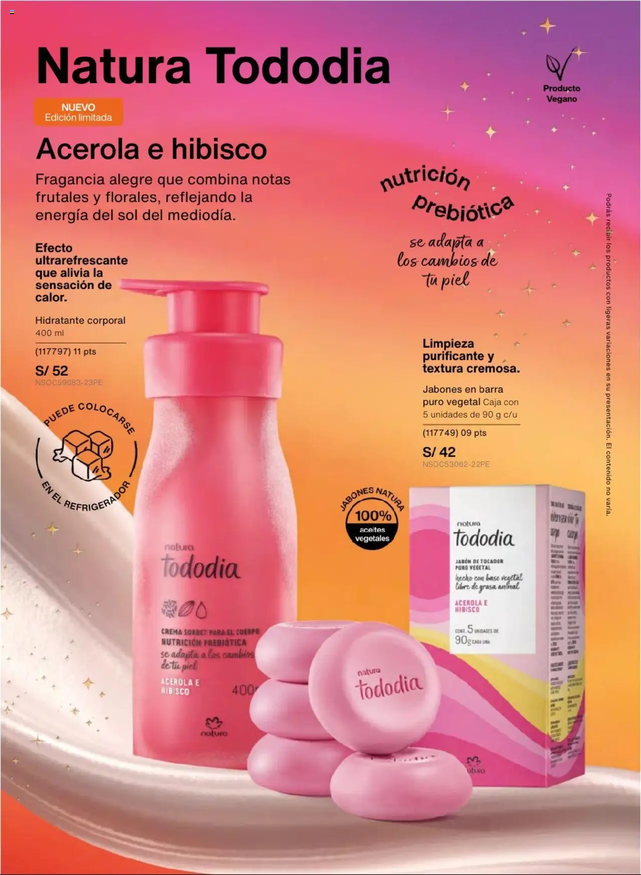 Catálogo Natura válido desde 03.10.2025 | Página: 133 | Productos: Jabón, Crema, Refrigerador, Fragancia