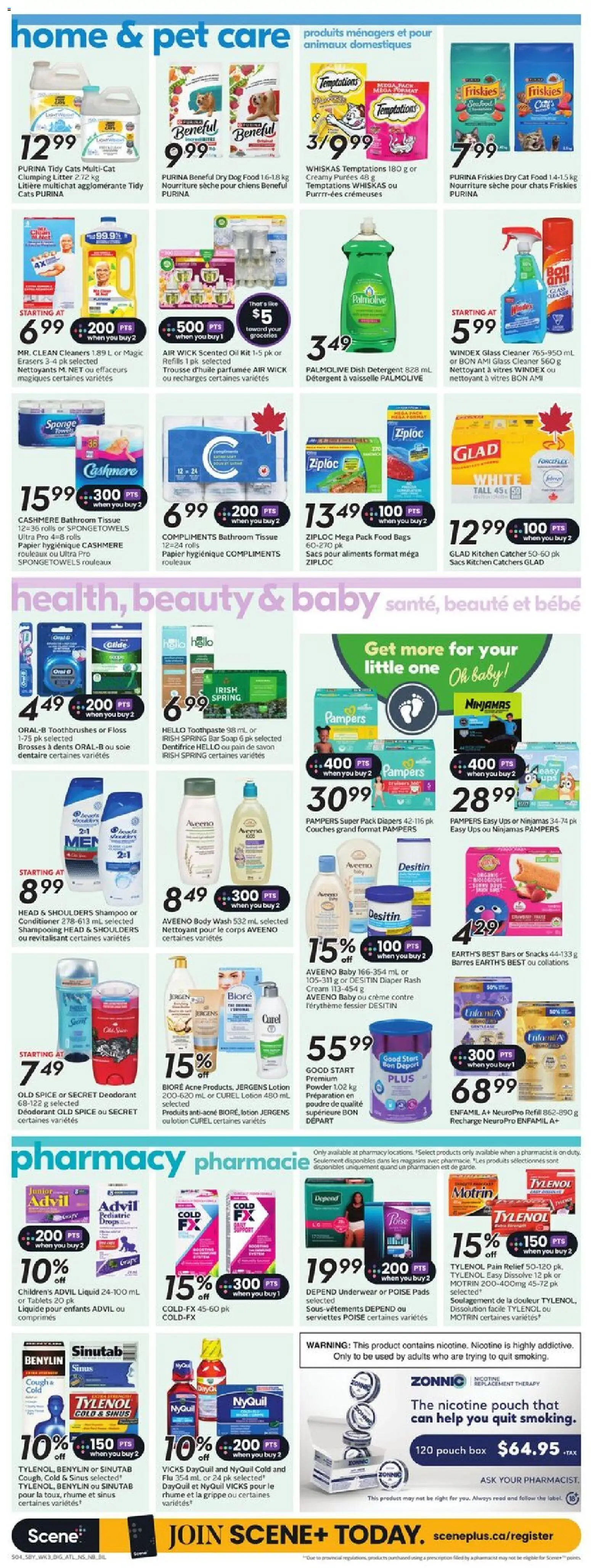 Sobeys flyer valid from 15.01.2026 | Page: 12 | Products: Powder, Sponge, Soap, Underwear