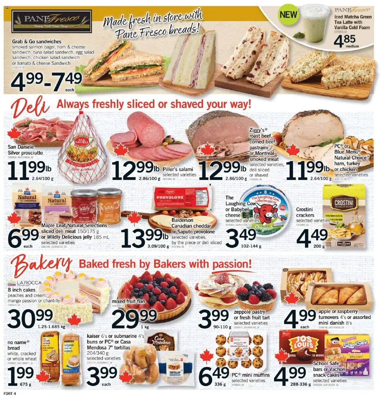 Fortinos flyer valid from 28.08.2025 | Page: 5 | Products: Cap, Salad, Bread, Chicken
