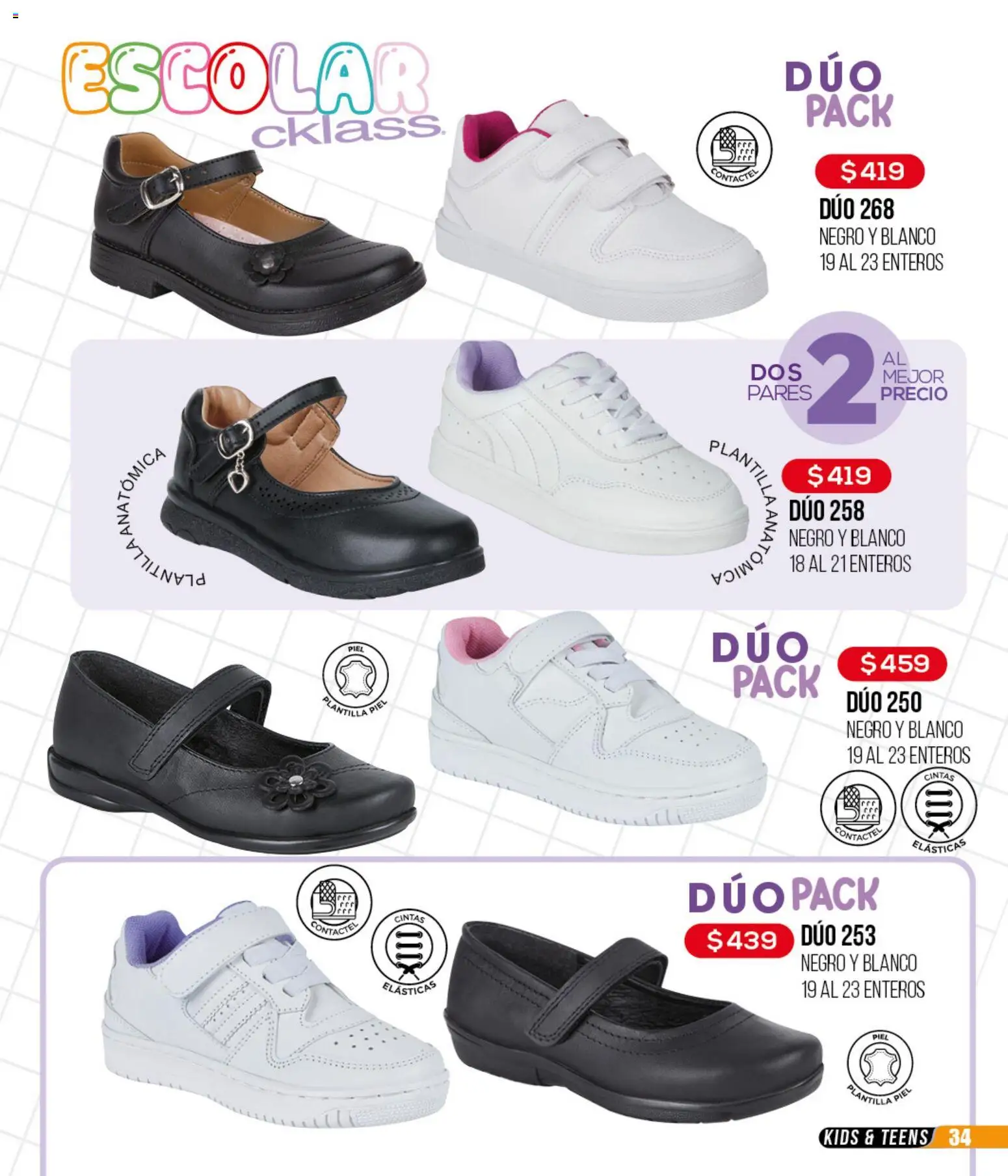 Nuevas ofertas de Cklass válidas en toda la República Mexicana desde el 14.04.2026. ¡Encuentra las mejores ofertas en Cklass catálogo 3X2 Digital Calzado! | Página: 35