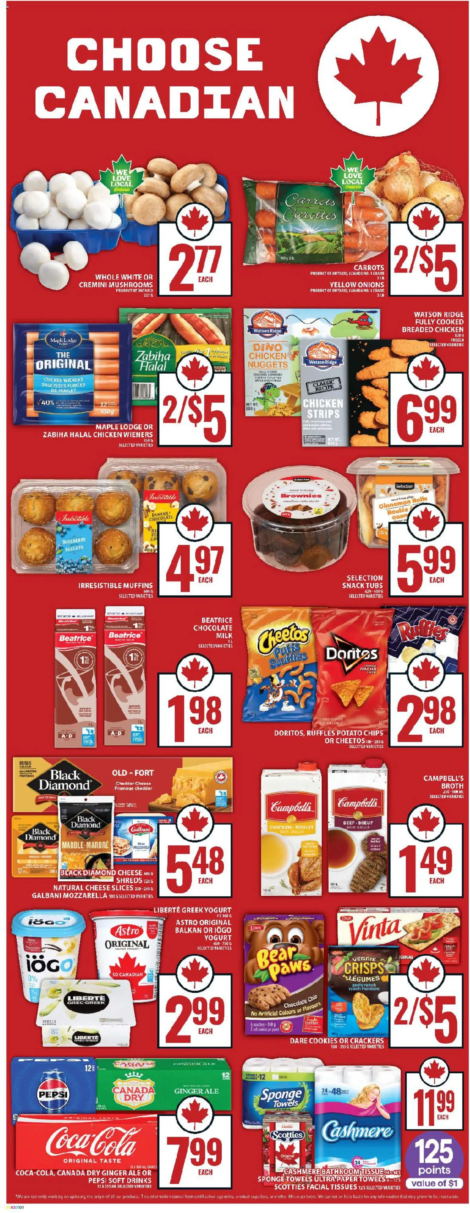 Food Basics flyer valid from 19.03.2026 | Page: 5 | Products: Ridge, Milk, Yogurt, Chocolate