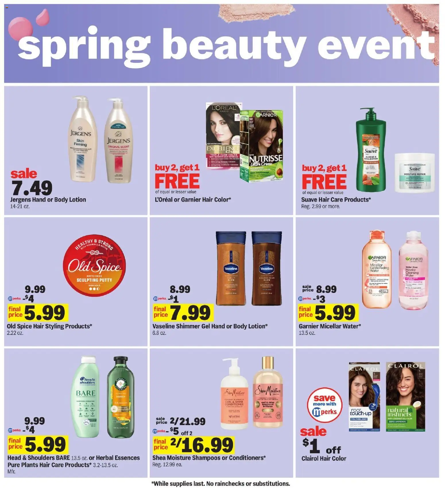 Meijer Weekly Ad - valid from 11.03.2026 | Page: 35 | Products: Hair color, Butter, Peeling, Water