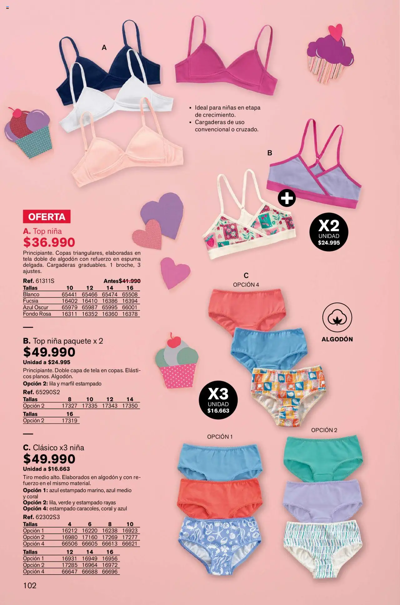 Leonisa revista - valida desde el 01.10.2025 | Página: 102 | Productos: Espuma, Algodón, Top