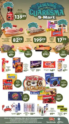 Vista previa de Barritas Marinela fresa o piña 268 g, Strawberry or pineapple flavored snack bars, 268 g., nuevo folleto de la tienda, válido en México a partir del 17.03.2026 | Página: 2