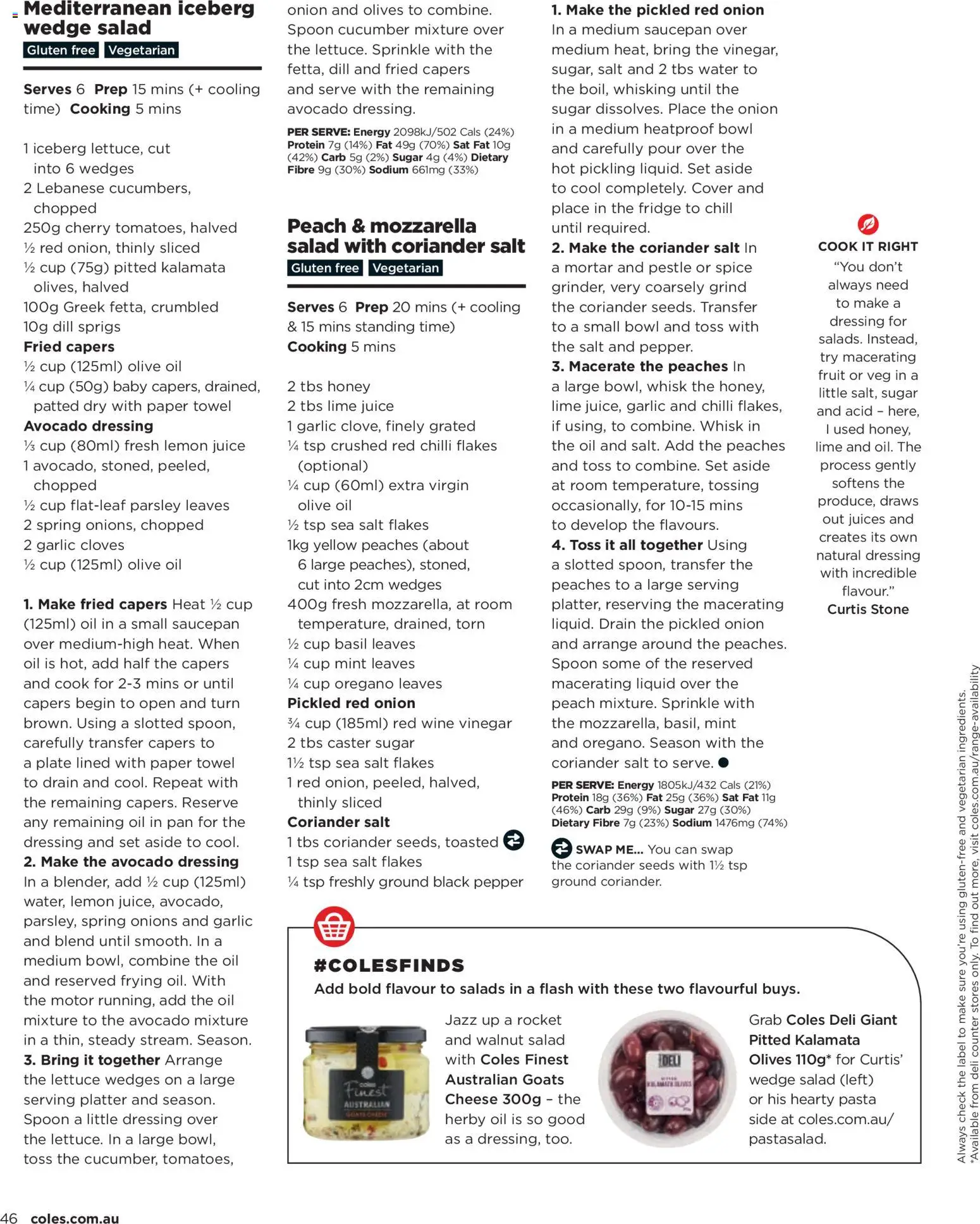 Coles catalogue - valid from 06.11.2025 | Page: 46 | Products: Lettuce, Seeds, Sugar, Pepper