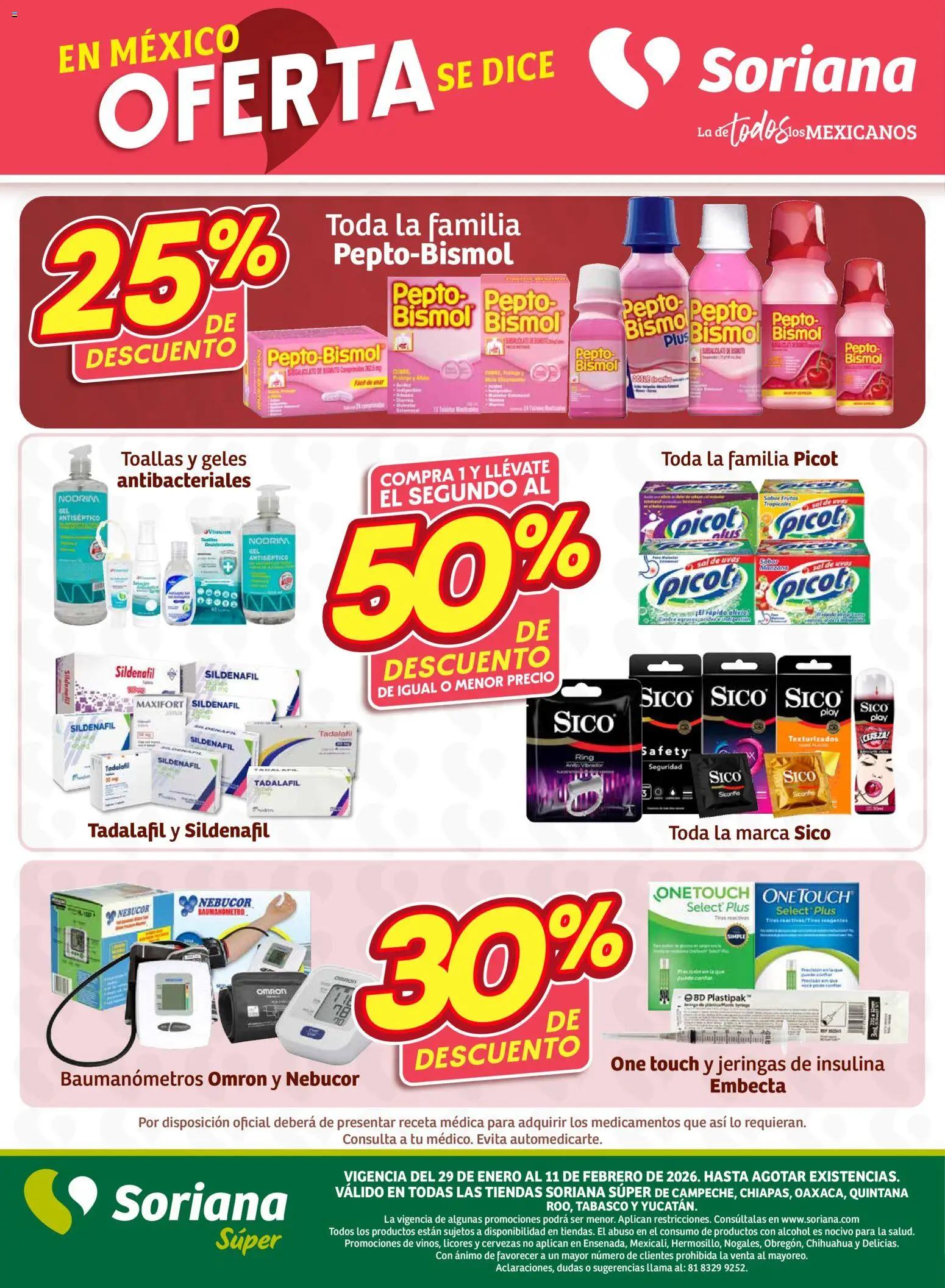 Nuevas ofertas de Soriana válidas en toda la República Mexicana desde el 30.01.2026. ¡Encuentra las mejores ofertas en Soriana - Preciazazaso Súper: Camp, Chia, Oax, Q. Roo, Tab, Yuc! | Página: 38 | Productos: Sal, Toallas