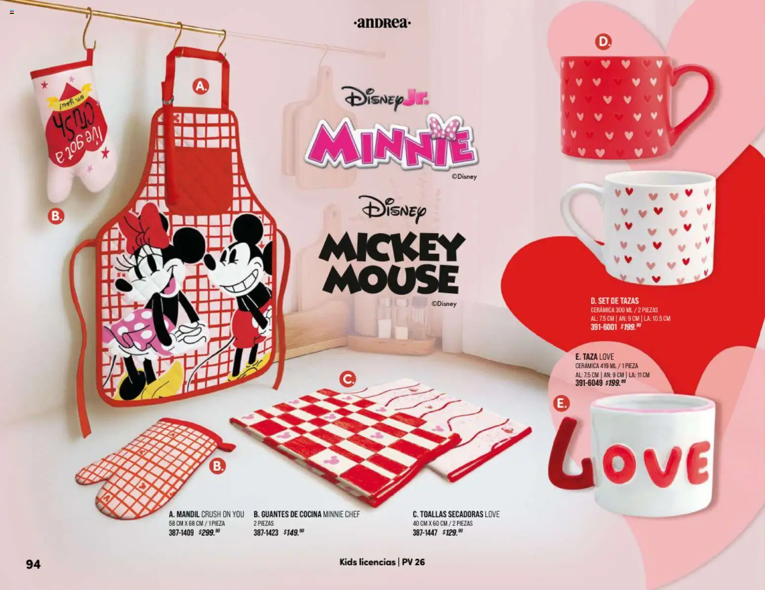 Nuevas ofertas de Andrea válidas en toda la República Mexicana desde el 25.01.2026. ¡Encuentra las mejores ofertas en Andrea catálogo Home! | Página: 94 | Productos: Taza, Mouse, Cocina, Toallas