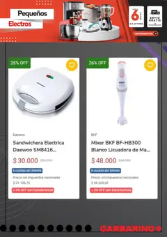 Vista previa Garbarino catálogo válido desde el 09.10.2025 | Página: 6 | Productos: Sandwichera, Licuadora