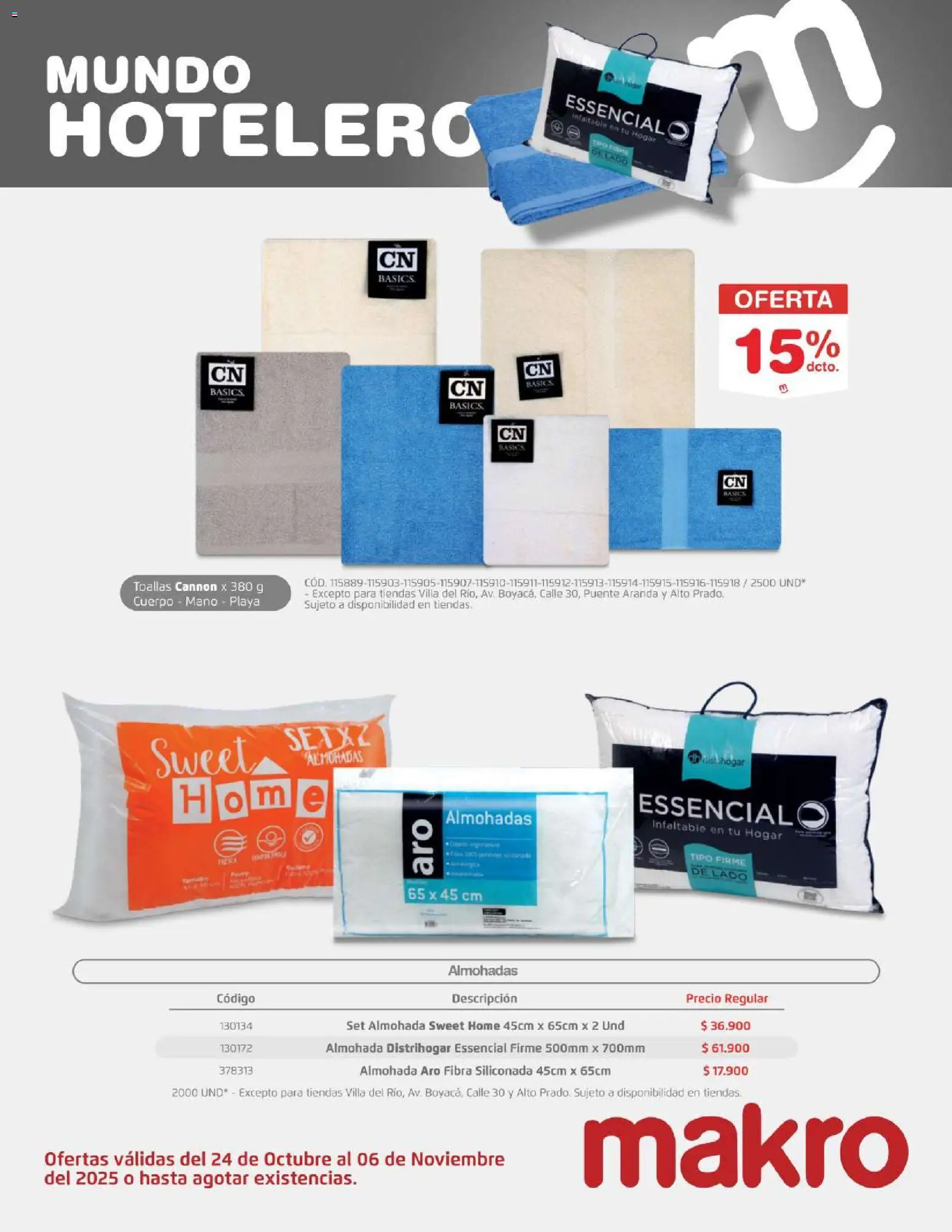 Makro revista - valida desde el 26.02.2026 | Página: 44 | Productos: Almohada, Toallas