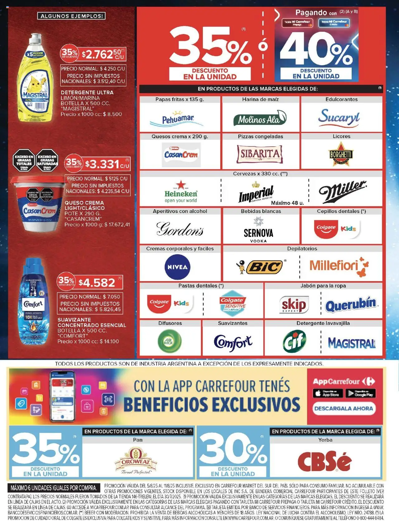 Carrefour Market catálogo - Chubut │ válido desde el 05.08.2025 | Página: 6 | Productos: Vodka, Jabón, Papas fritas, Crema