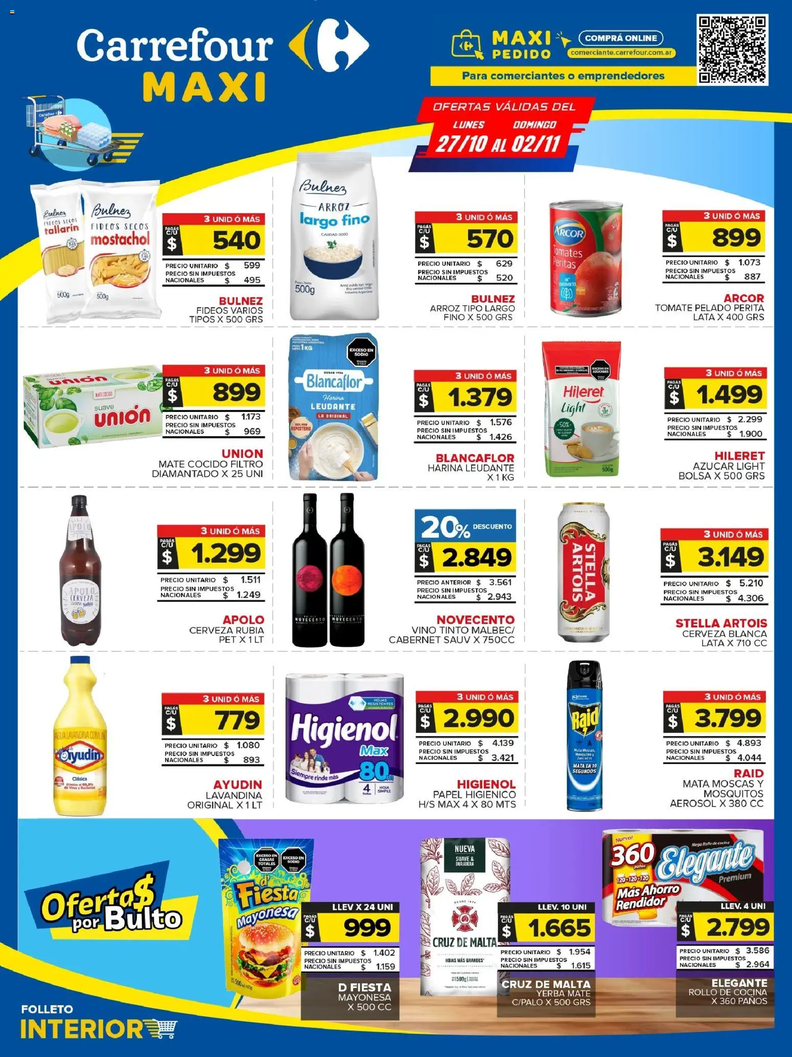 Carrefour Maxi - Catálogo - Jujuy │ válido desde el 27.10.2025 | Página: 1 | Productos: Mate, Tomates, Arroz, Fideos