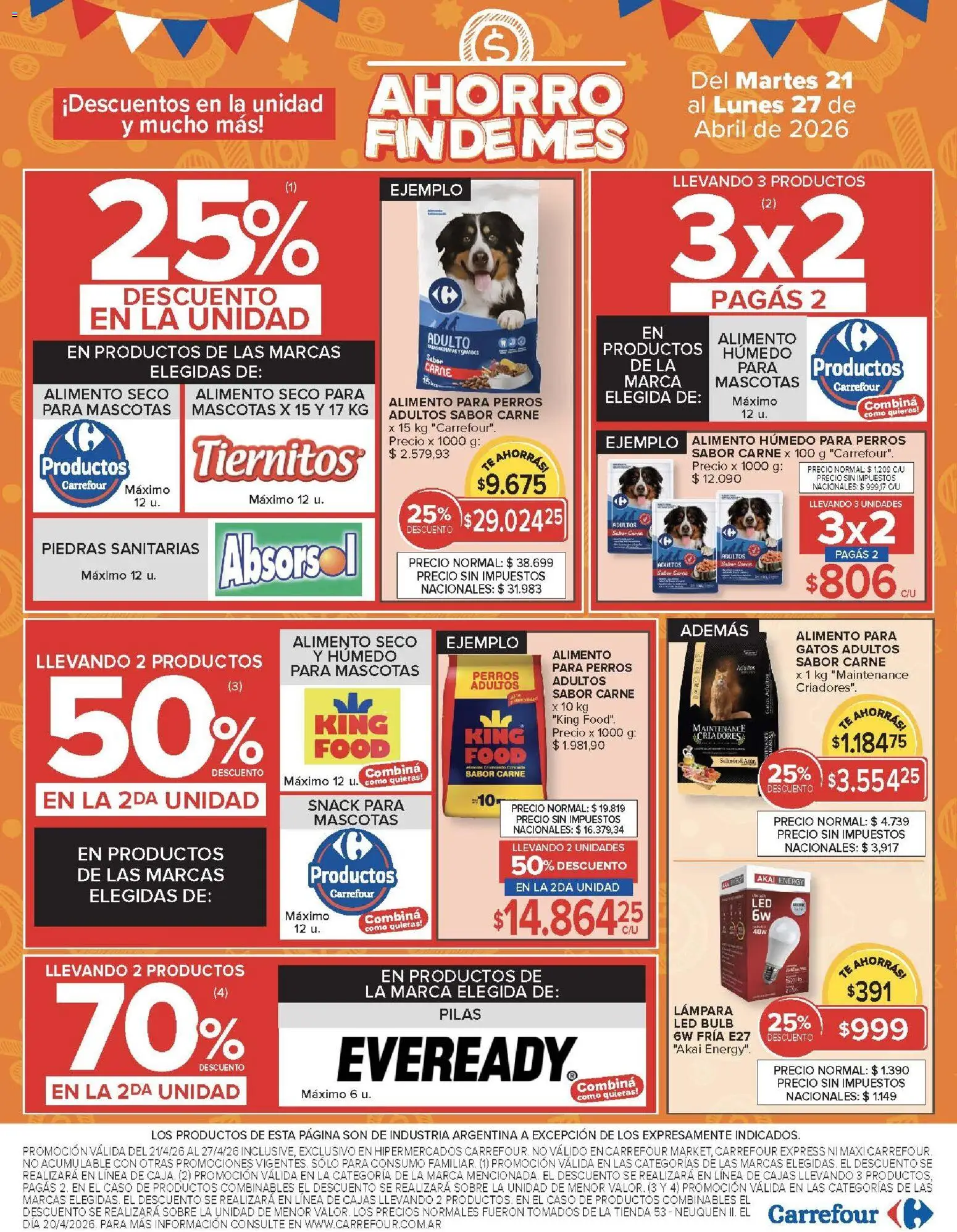 Carrefour -Carrefour Hiper │ válido desde el 21.04.2026 | Página: 16 | Productos: Caso, Pilas, Lámpara, Té